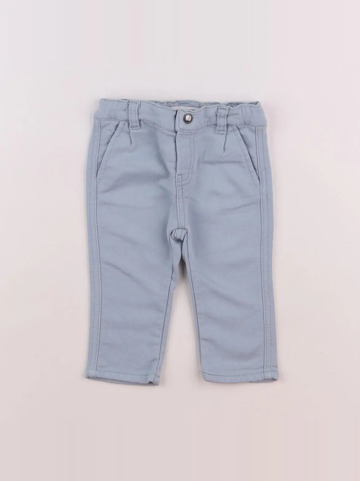 Vertbaudet - pantalon bleu - 6 mois