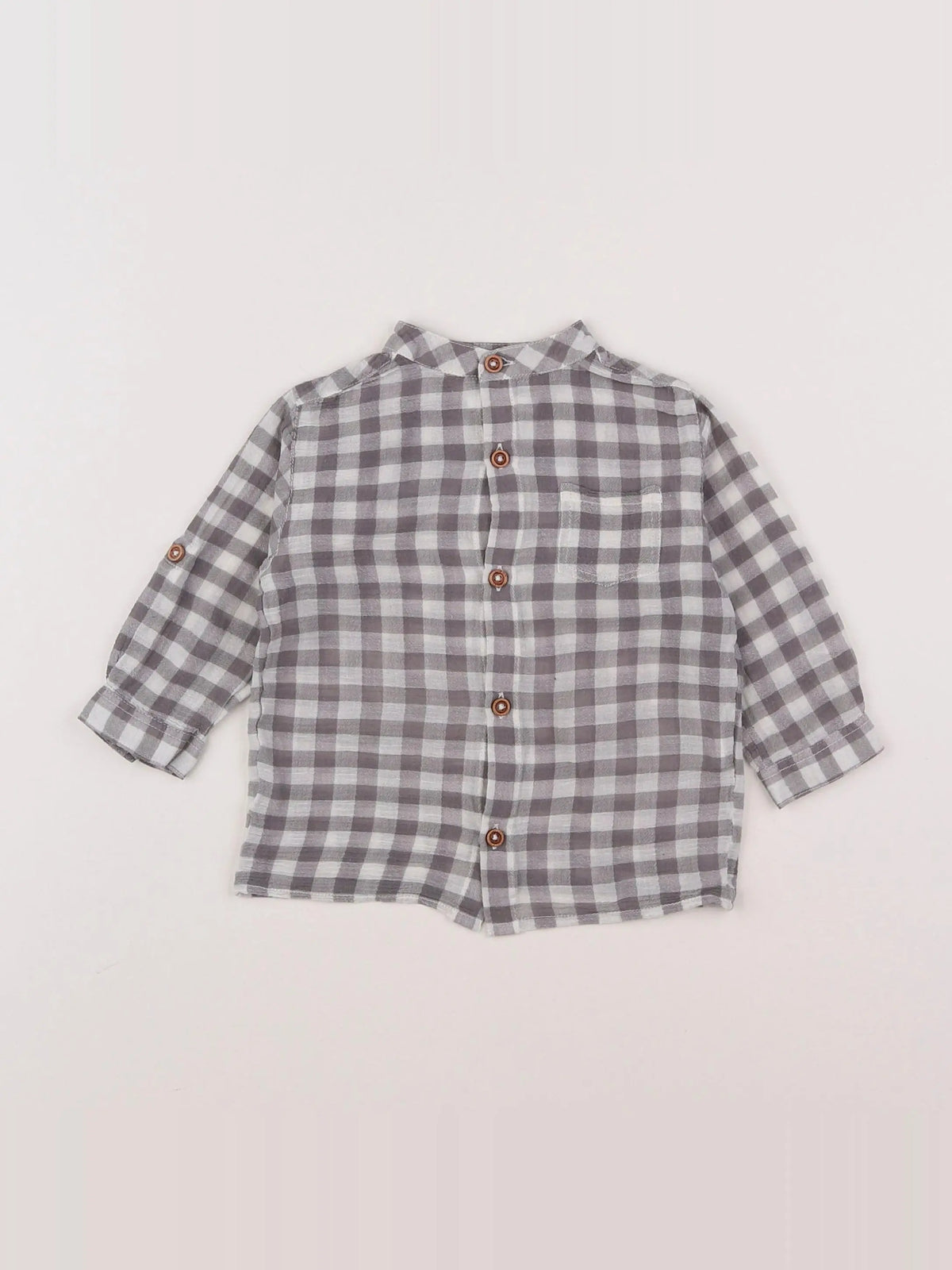 Boutchou - chemise gris - 12 mois