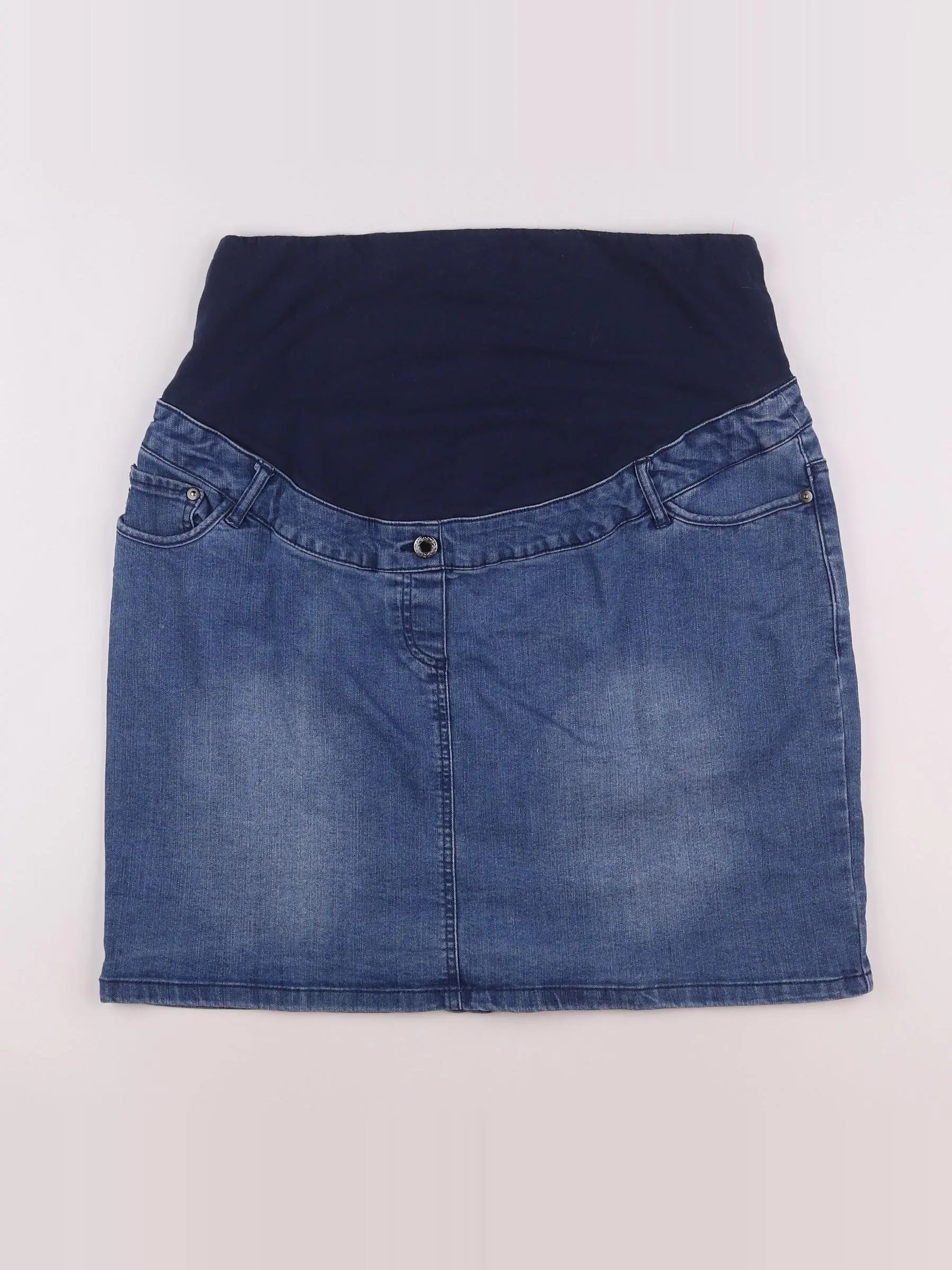 Vertbaudet - jupe grossesse bleu - 46