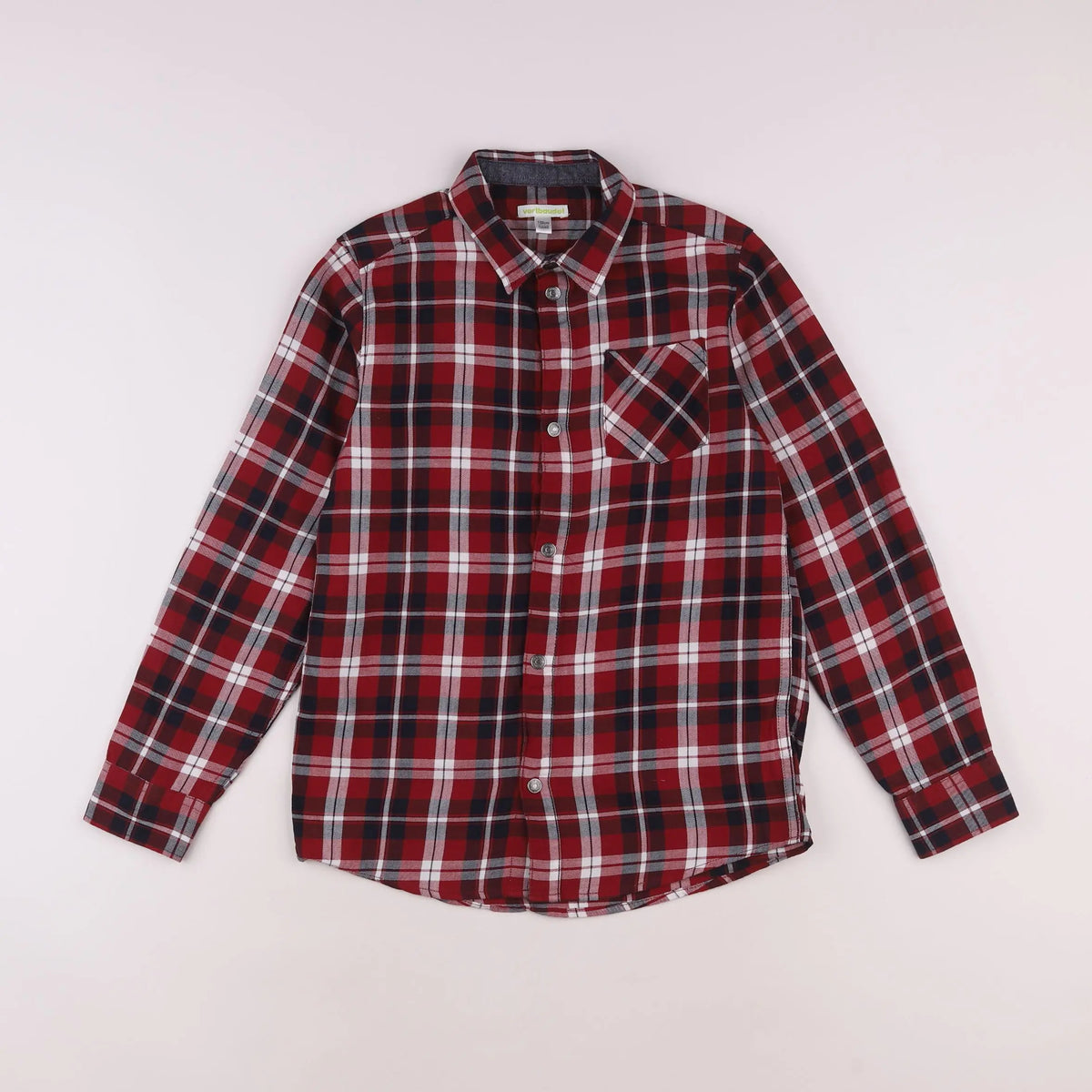 Vertbaudet - chemise rouge - 12 ans