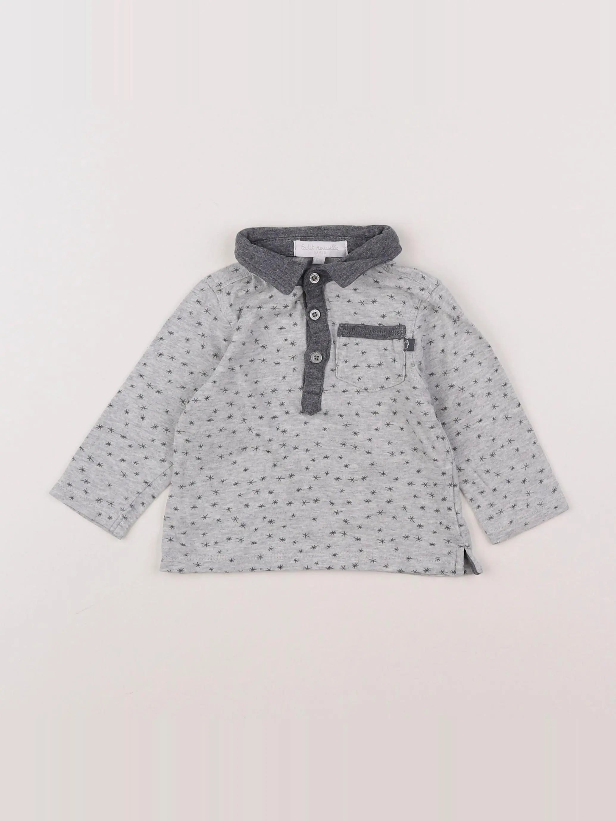 Cadet Rousselle - tee-shirt gris - 6 mois