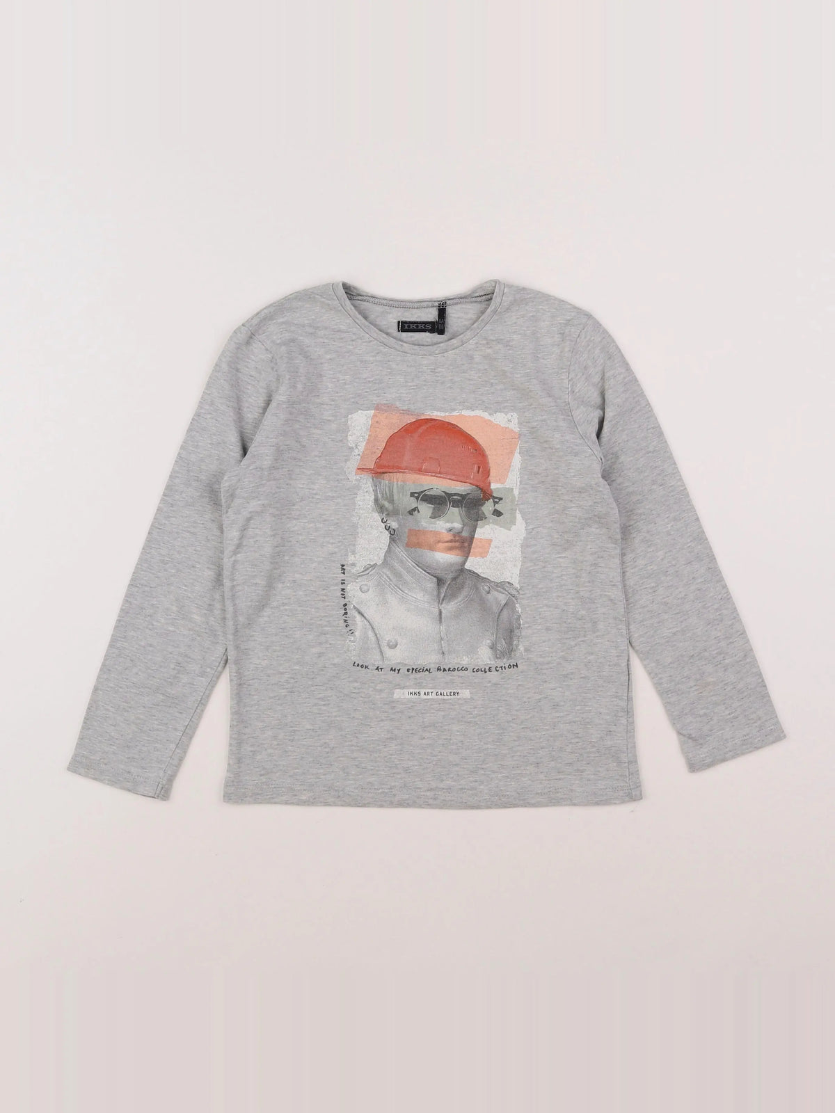 IKKS - tee-shirt gris - 6 ans