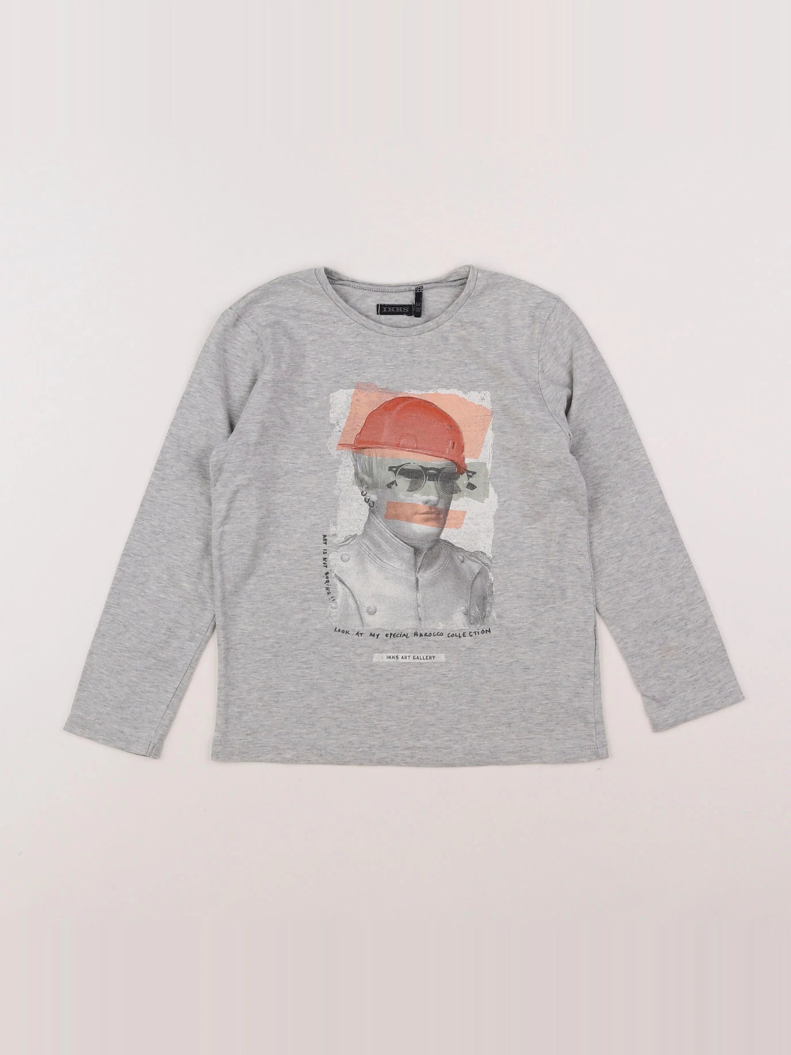 IKKS - tee-shirt gris - 6 ans