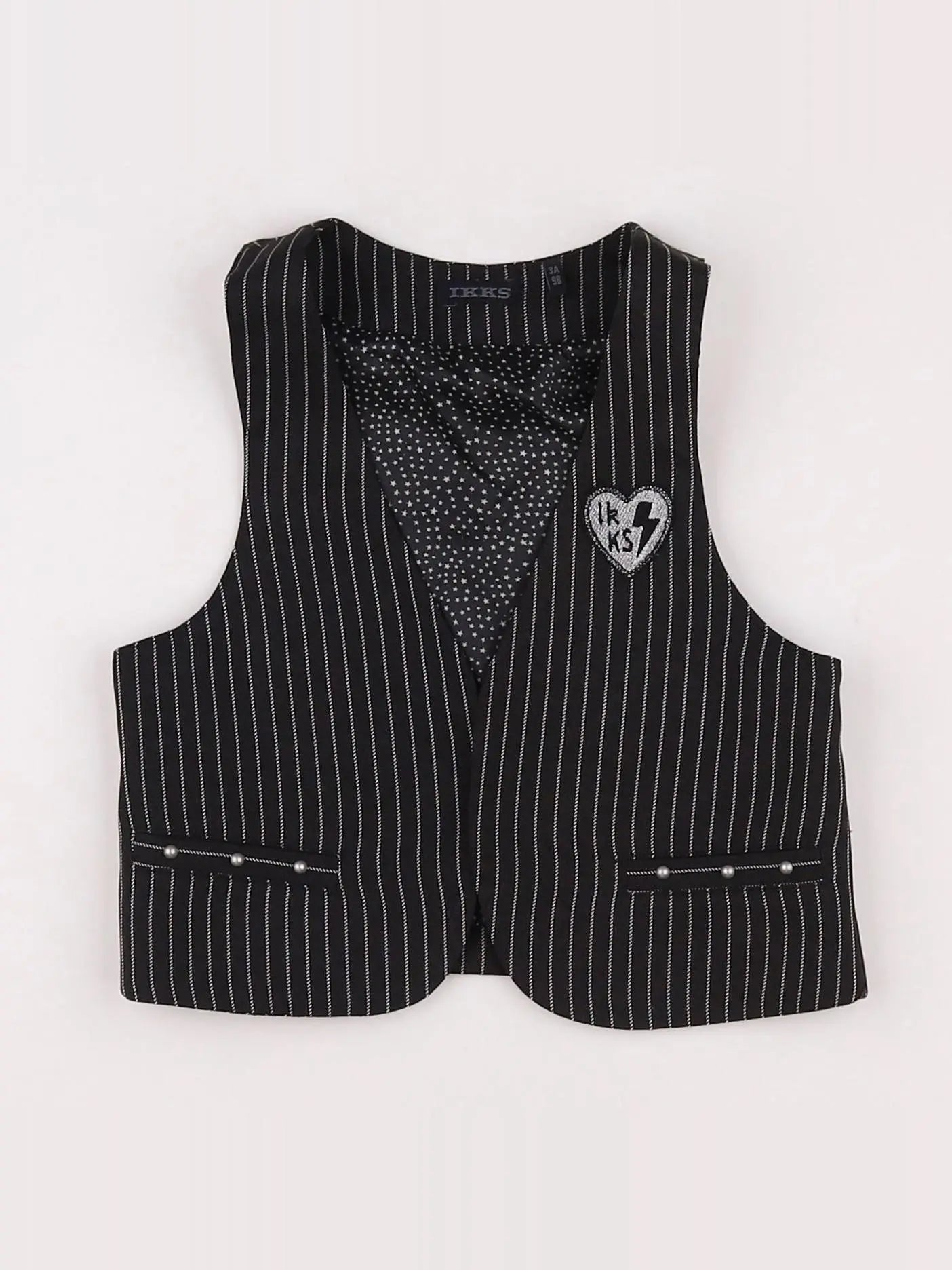 IKKS - gilet noir, gris - 3 ans