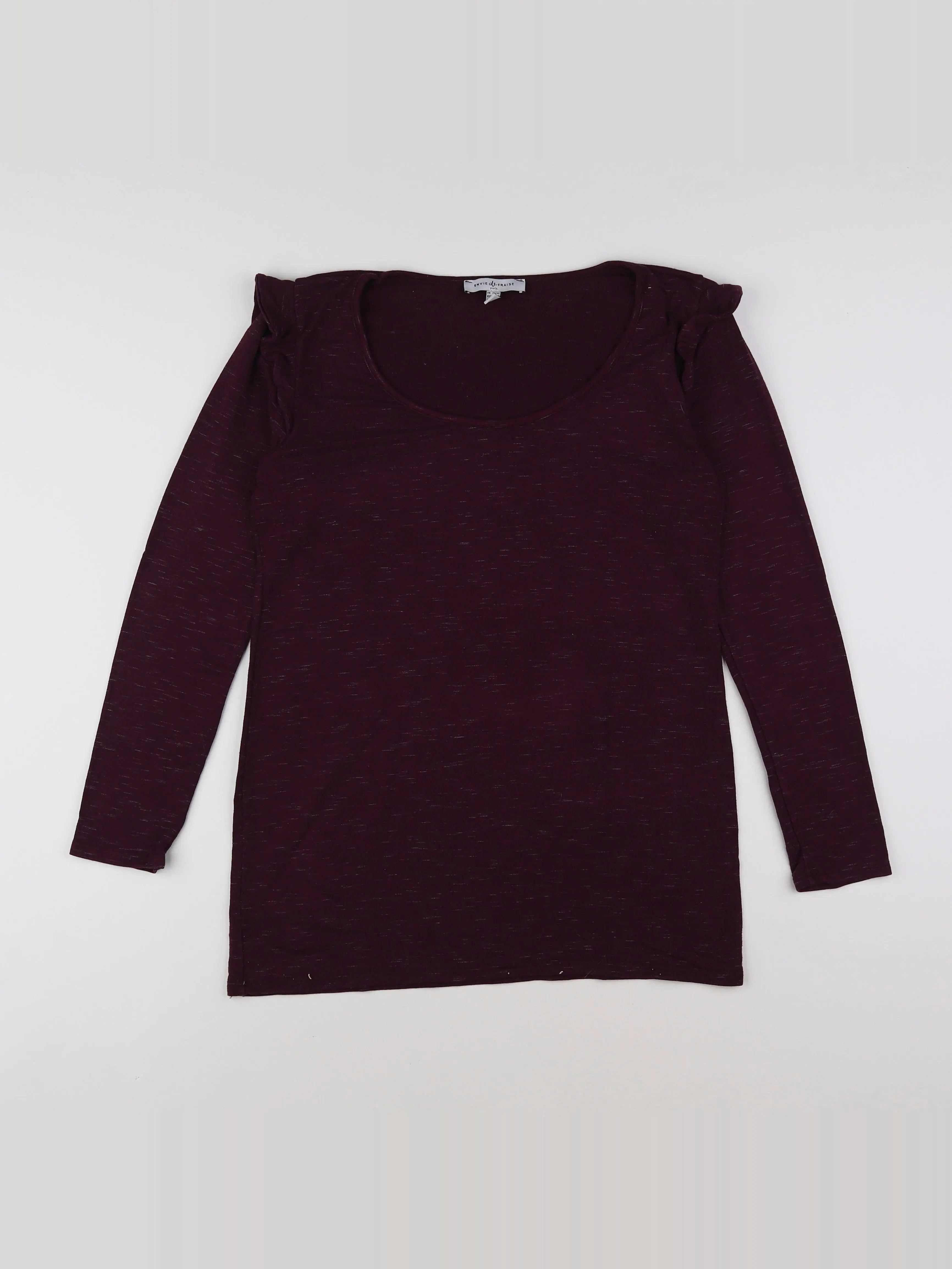 Envie de fraise - tee-shirt grossesse violet - 36 à 38