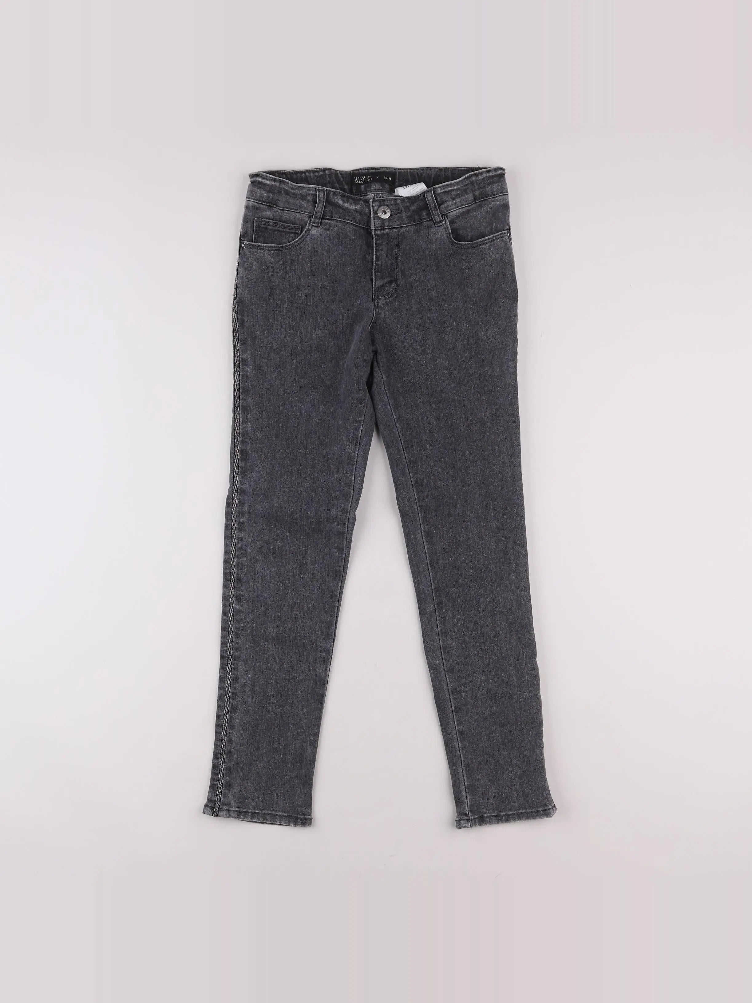 IKKS - jean gris - 12 ans