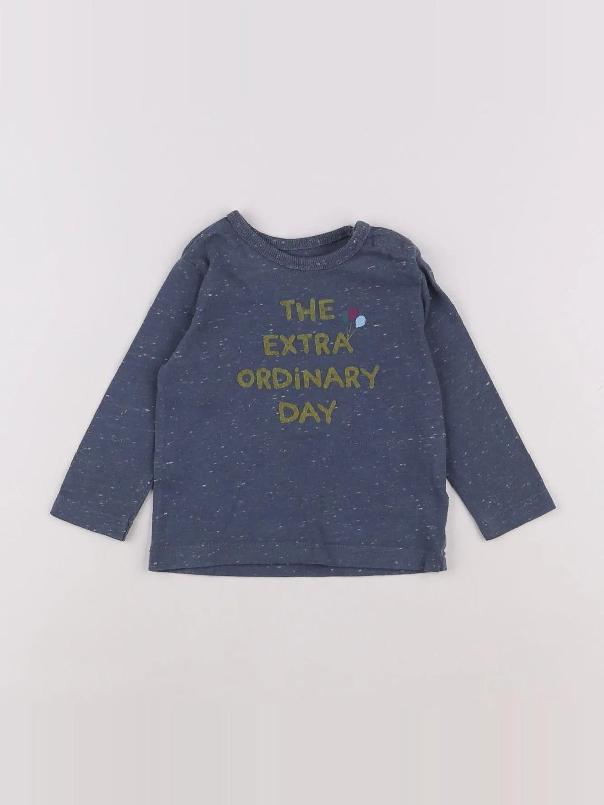Boutchou - tee-shirt bleu - 9 mois