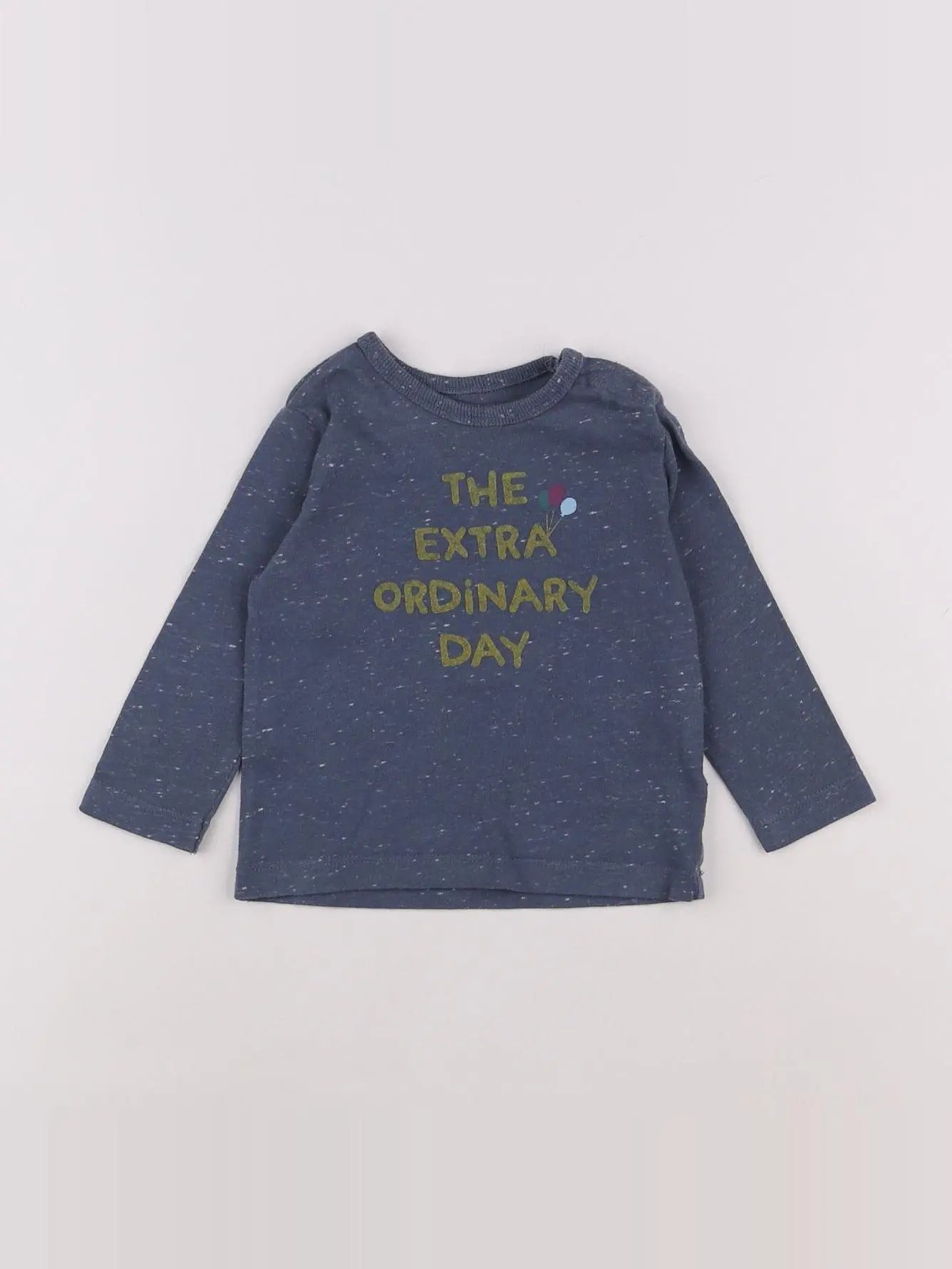 Boutchou - tee-shirt bleu - 9 mois