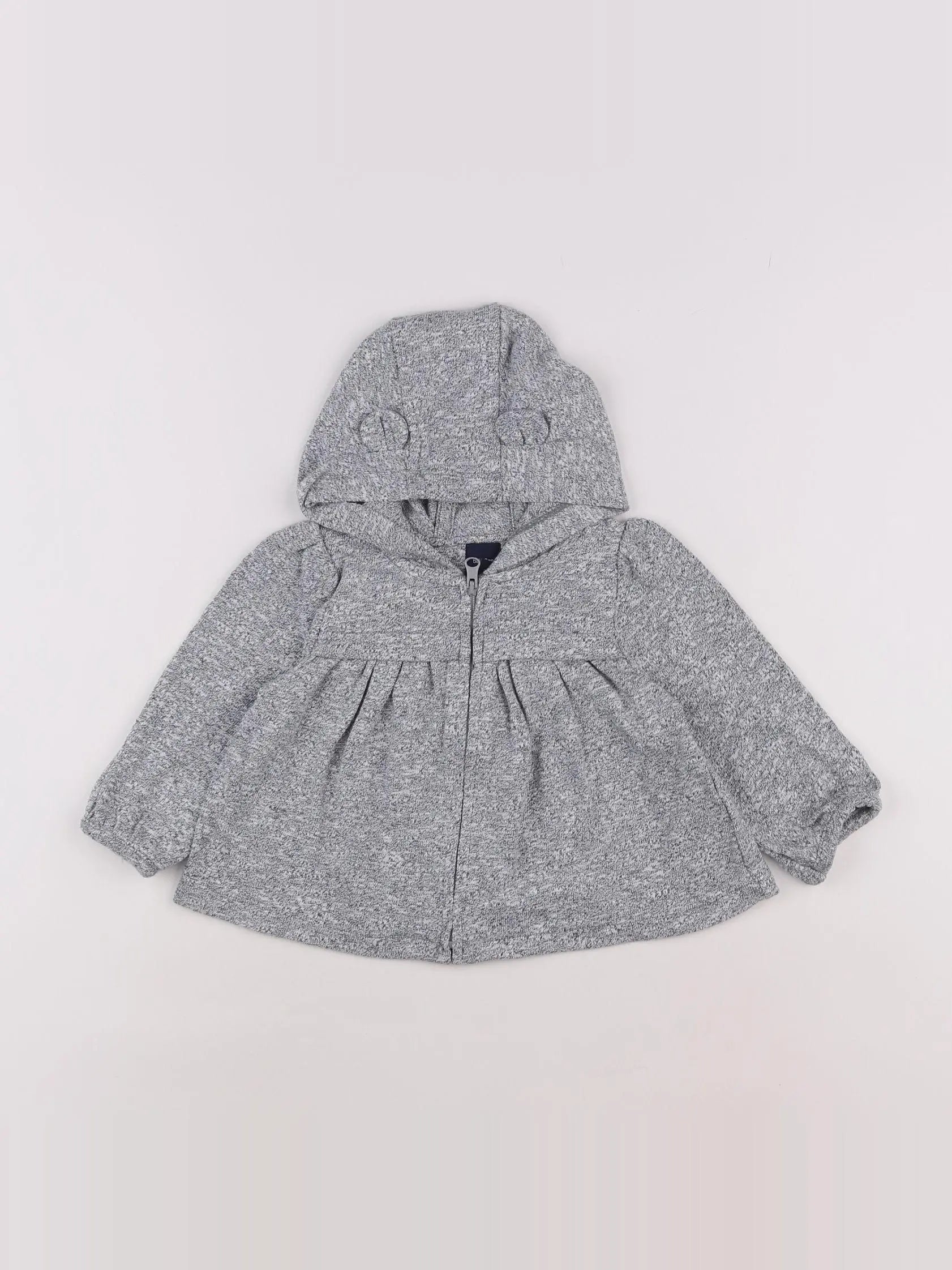 GAP - sweat gris - 6/12 mois