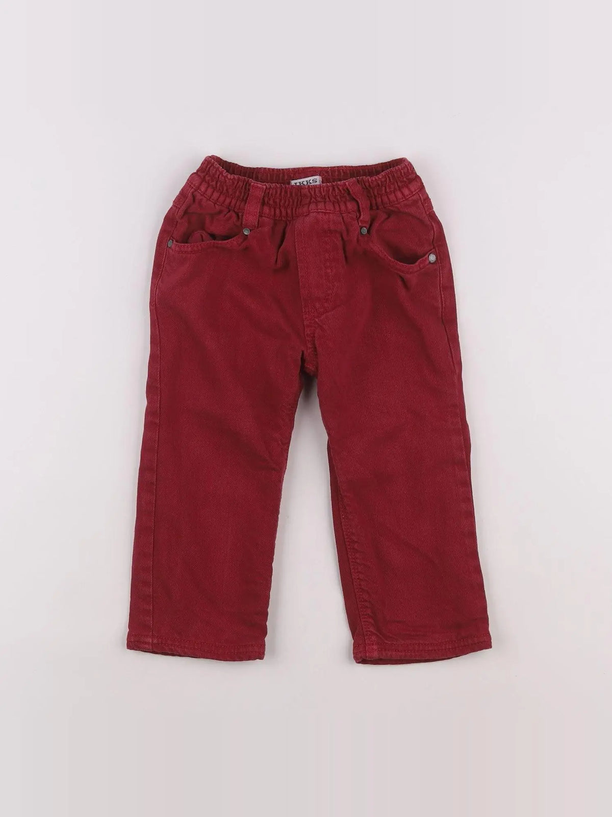 IKKS - jean rouge - 18 mois