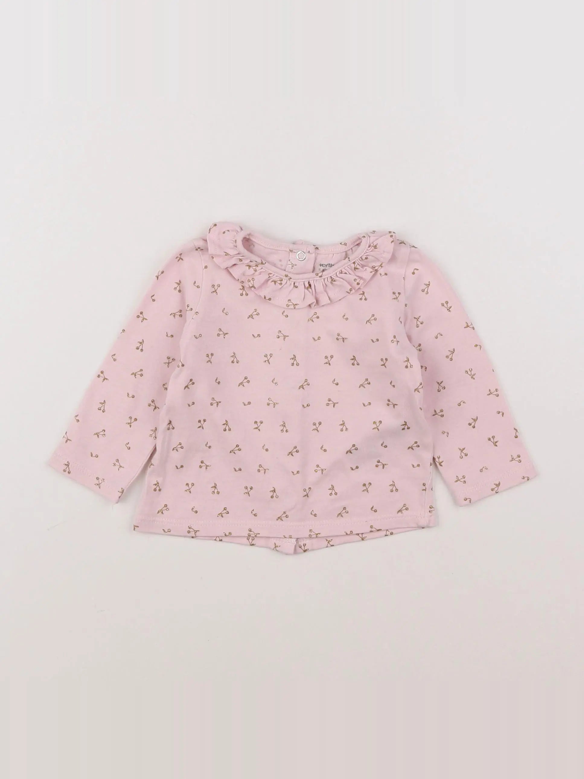 Vertbaudet - tee-shirt rose - 6 mois