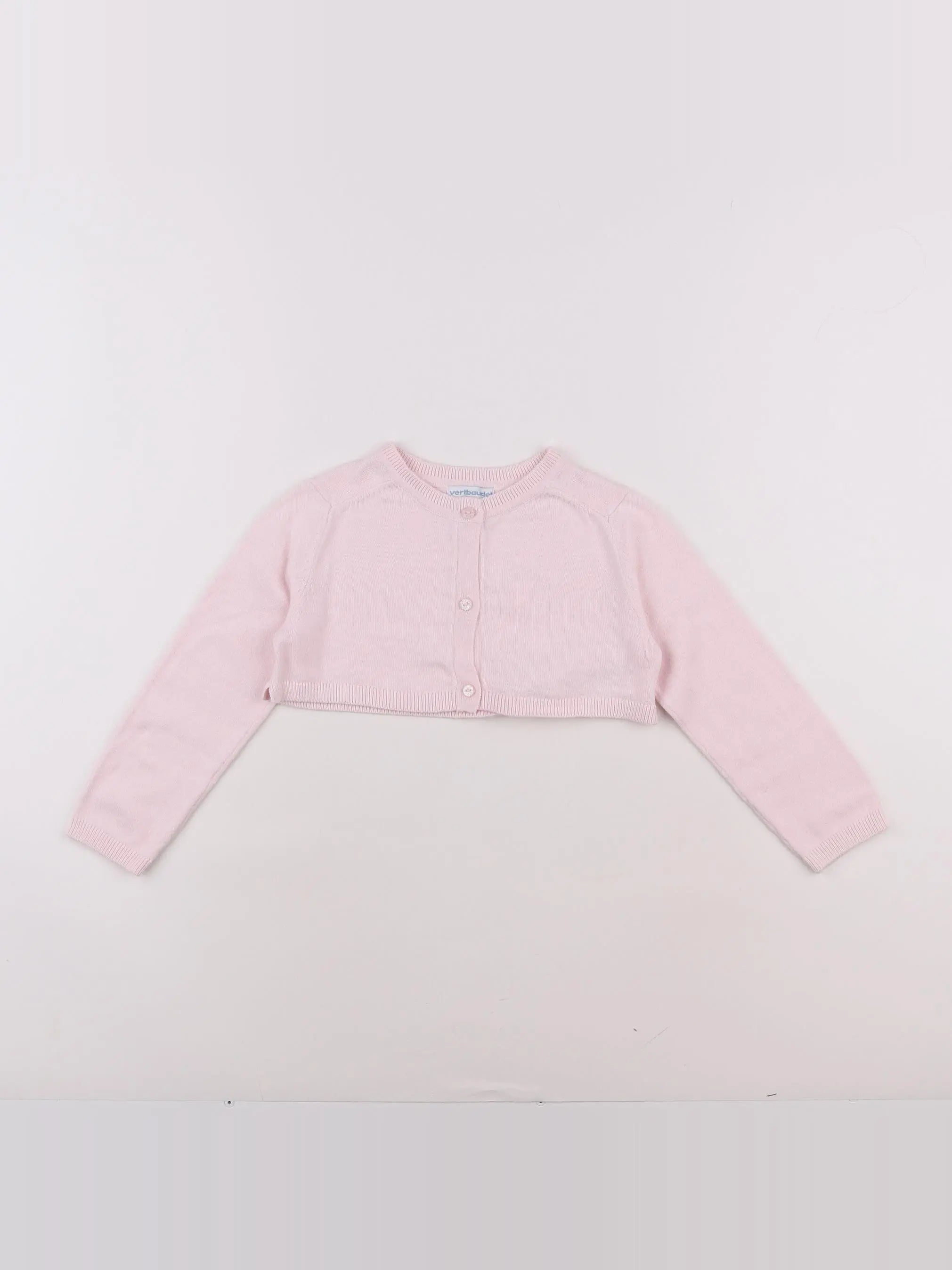 Vertbaudet - gilet rose - 4 ans