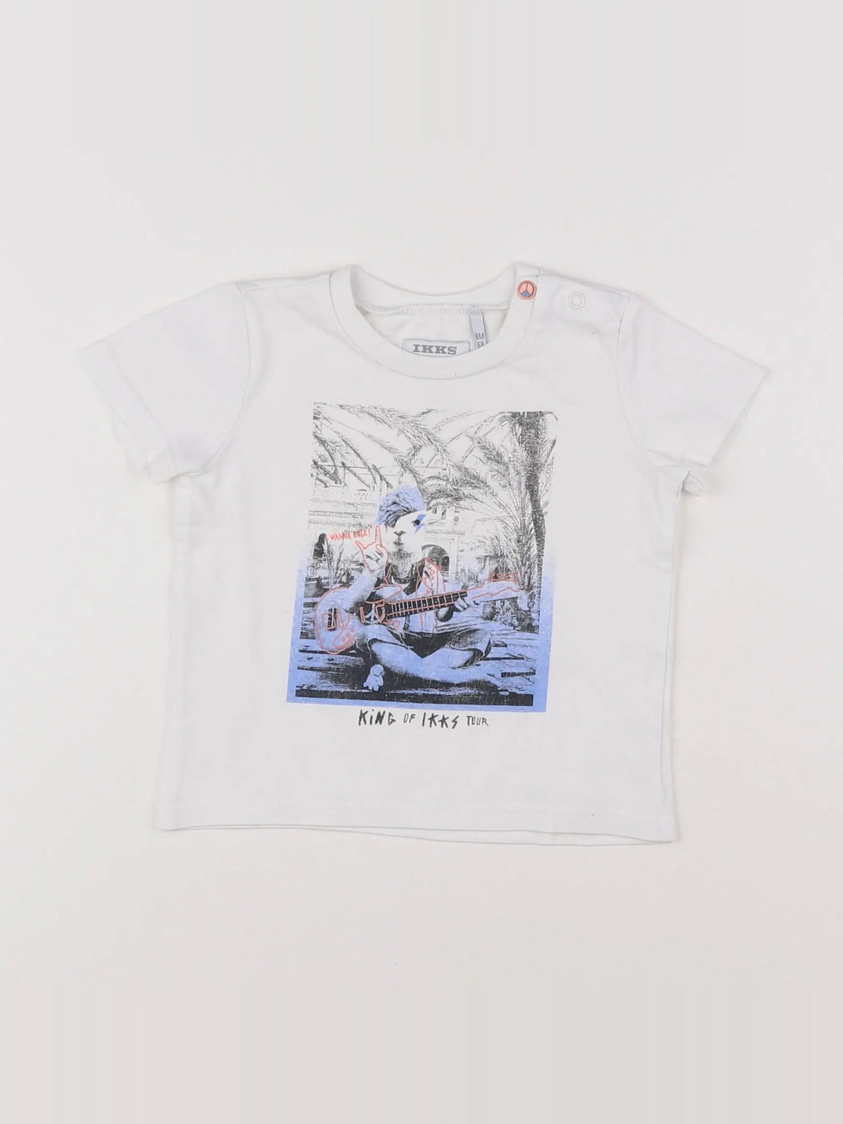 IKKS - tee-shirt multicolore - 6 mois