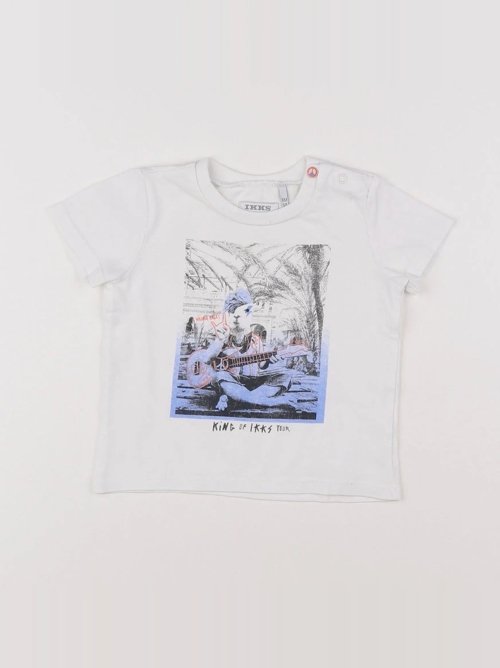IKKS - tee-shirt multicolore - 6 mois