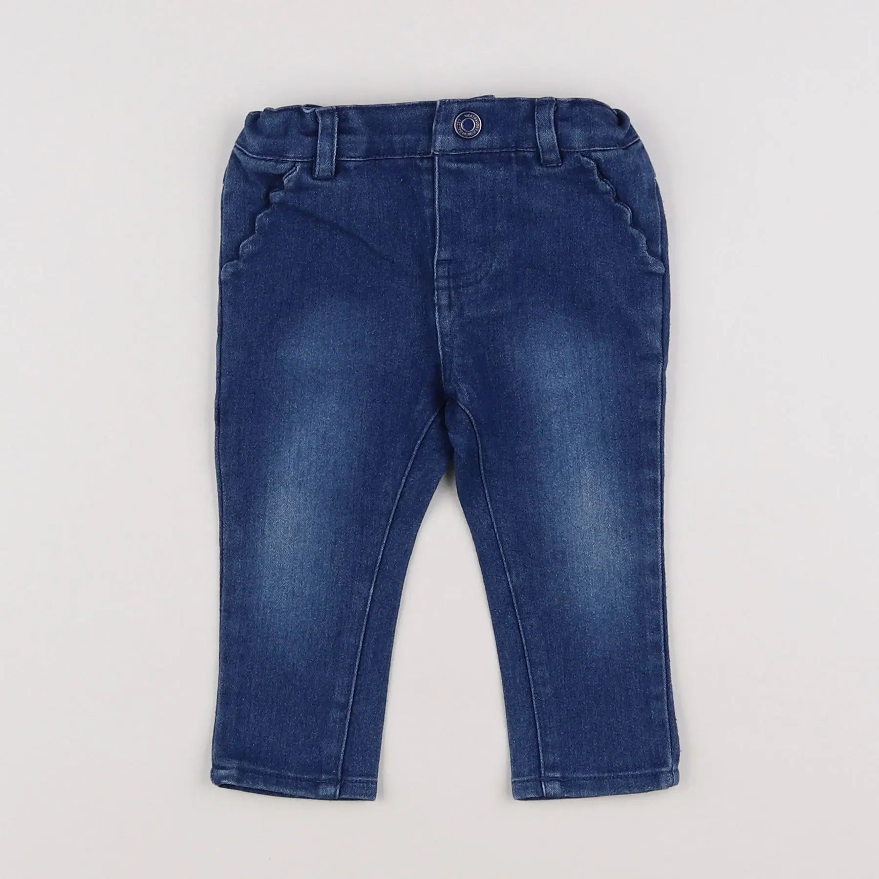 Vertbaudet - jean bleu - 9 mois