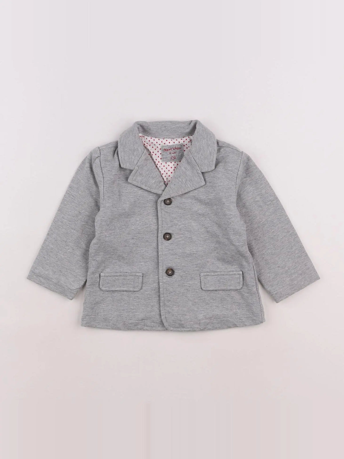 Boutchou - veste gris - 12 mois