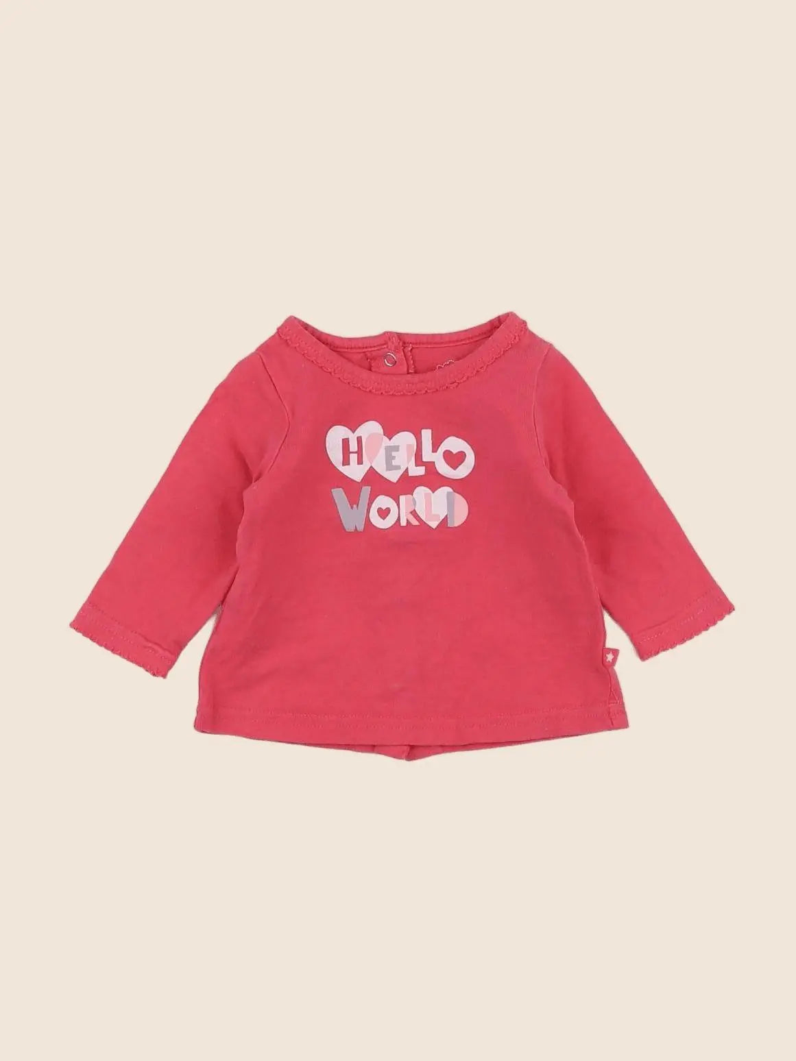 Tape à l'oeil - tee-shirt rose - 1 mois