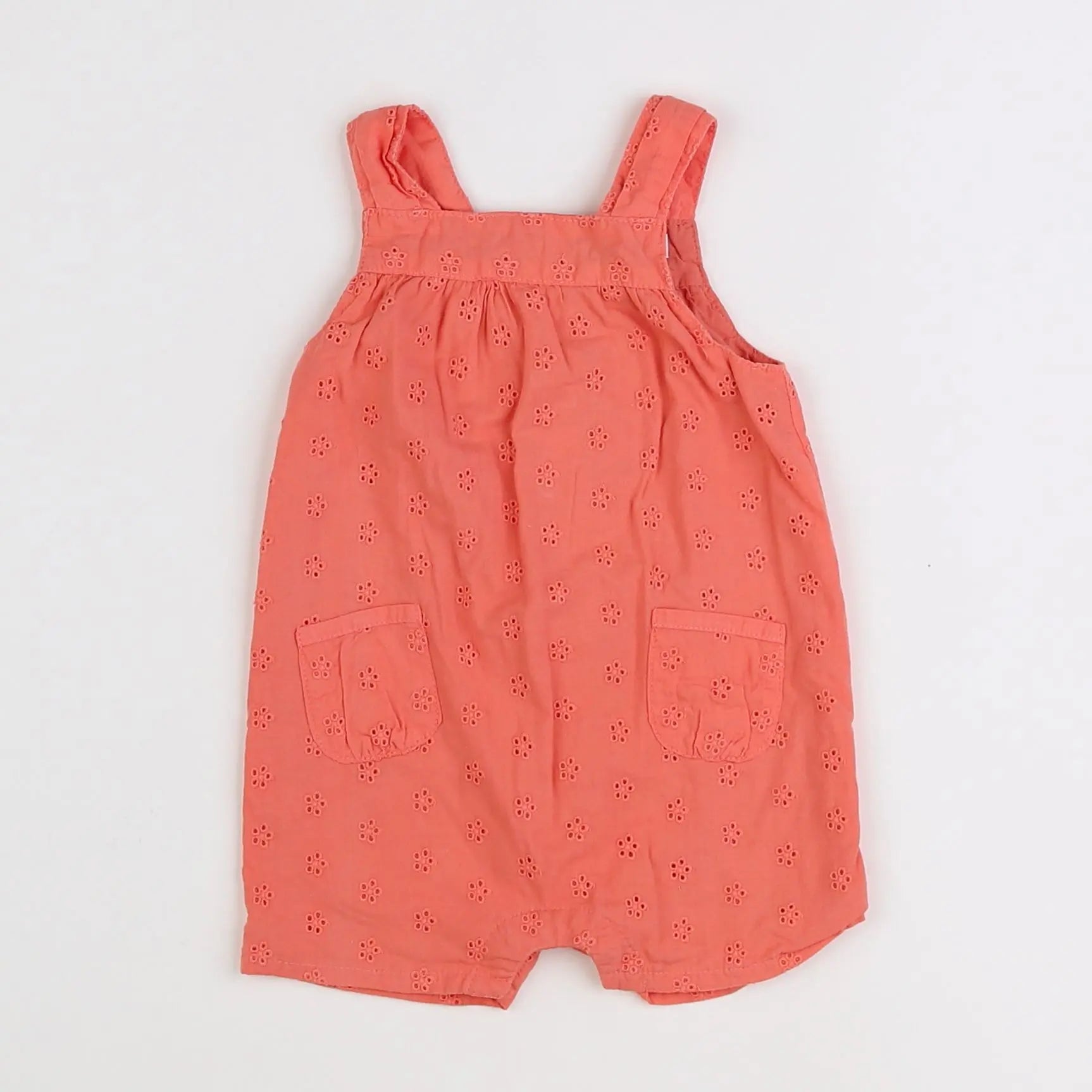 Vertbaudet - combinaison orange - 3 mois