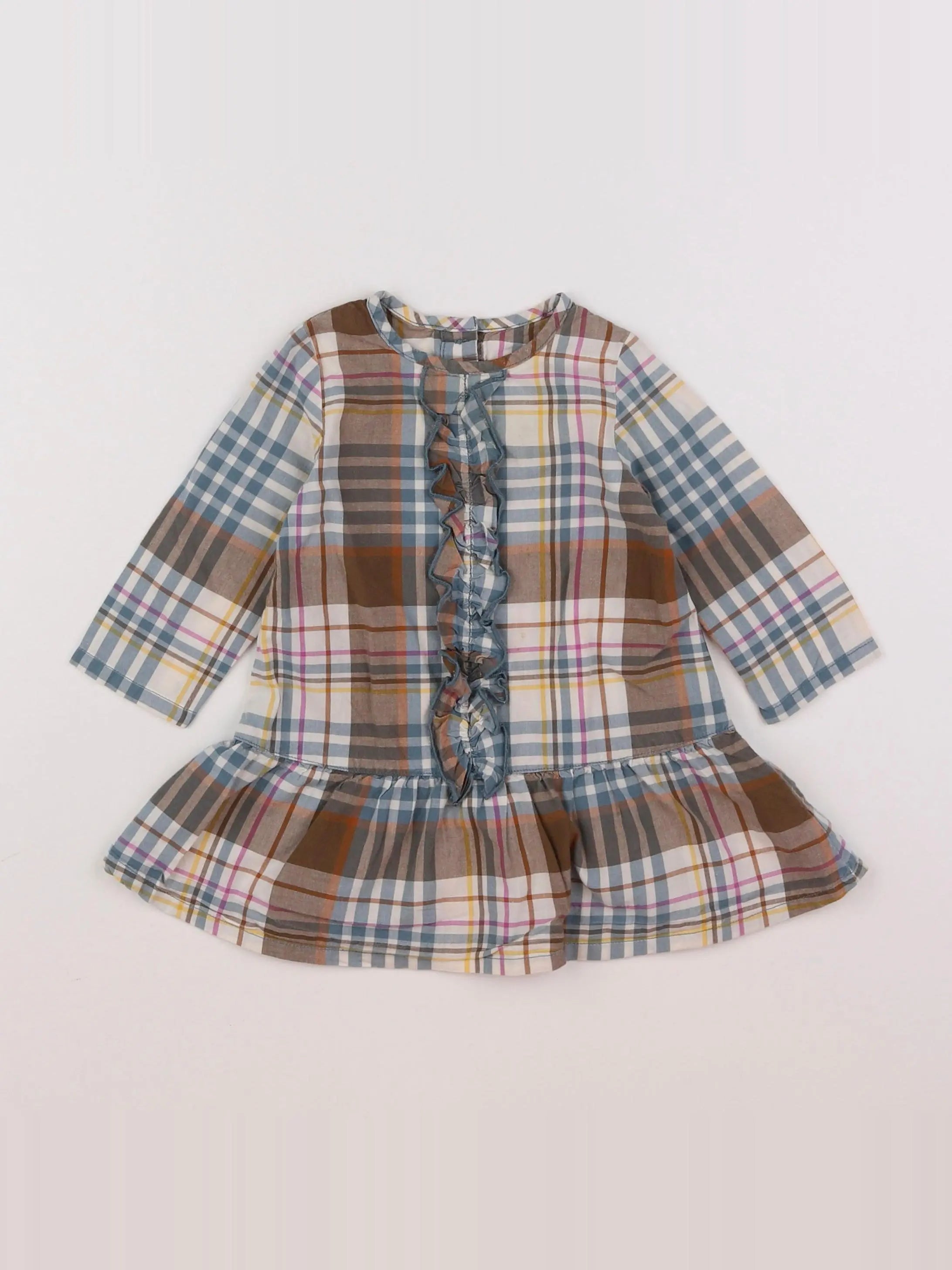 Petit Bateau - robe multicolore - 6 mois