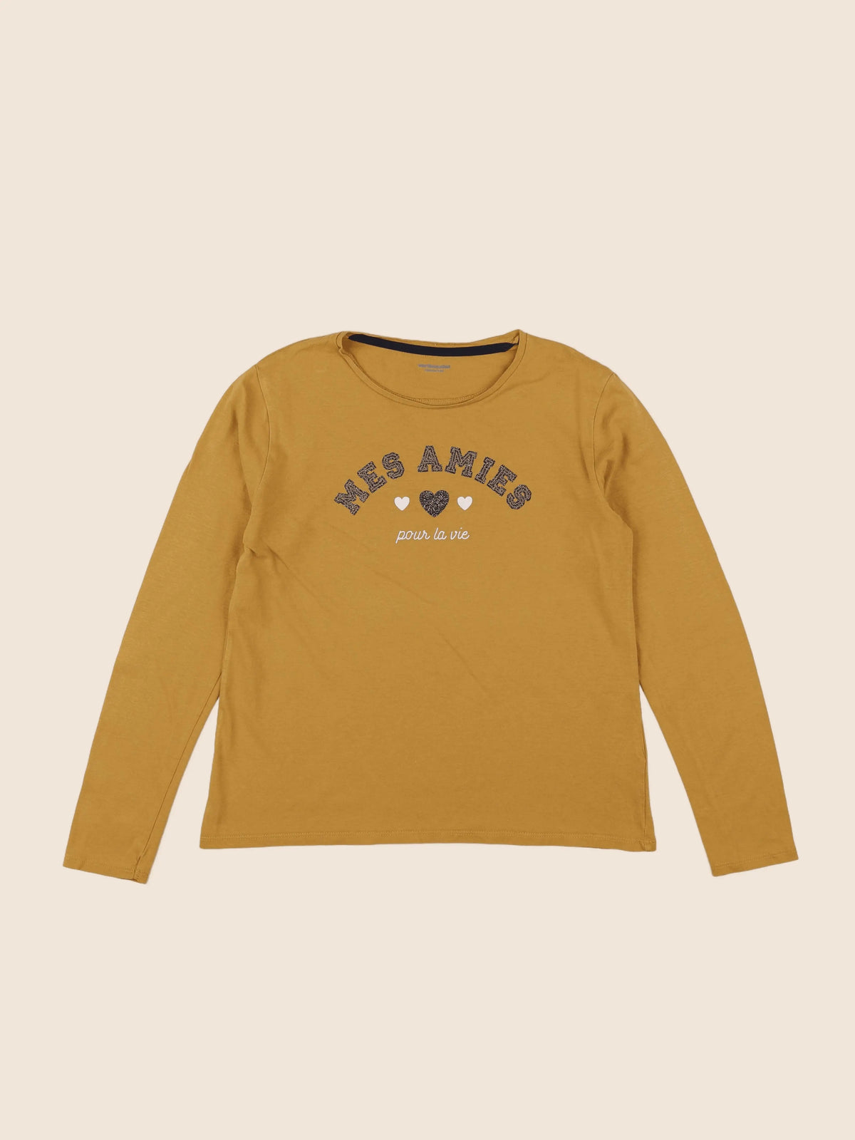 Vertbaudet - tee-shirt jaune - 12 ans