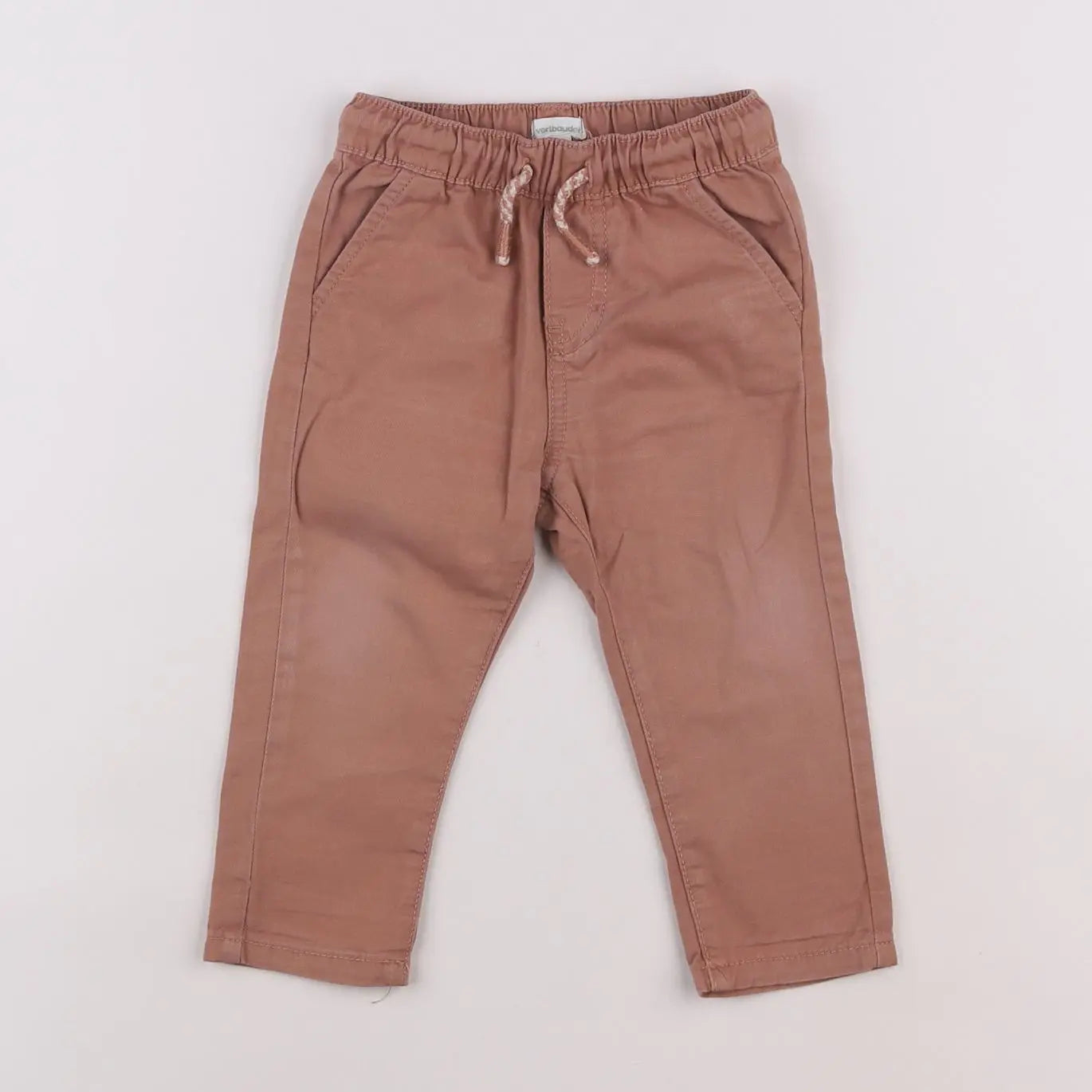 Vertbaudet - pantalon marron - 12 mois