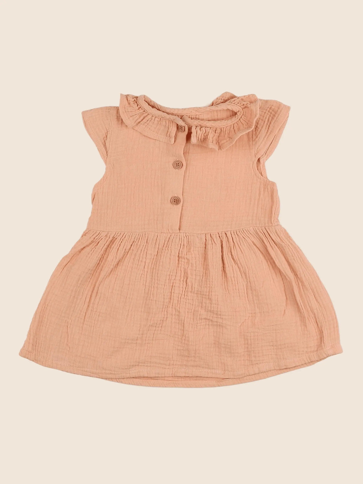 Vertbaudet - robe orange - 18 mois