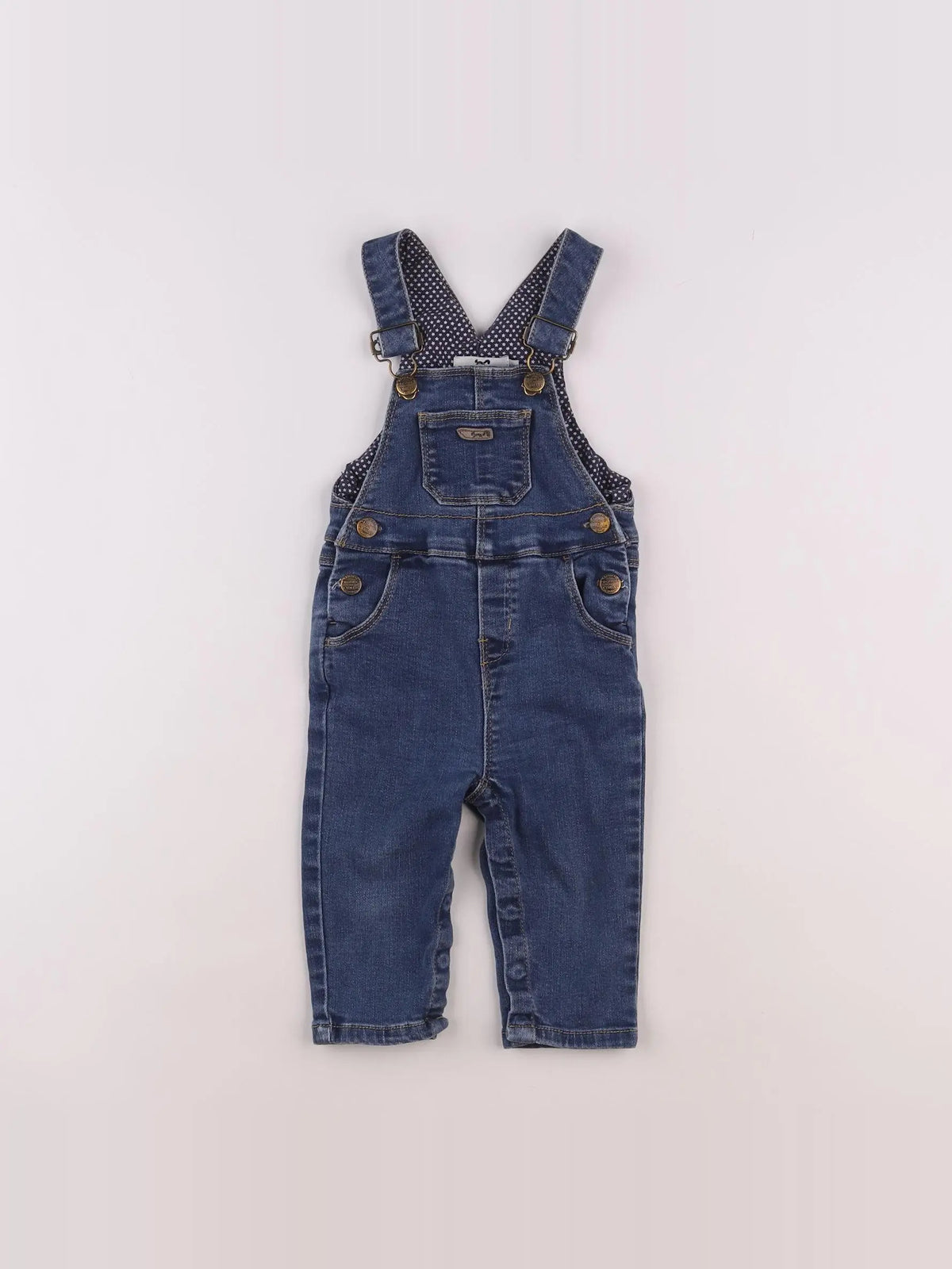 Cyrillus - salopette bleu - 12 mois