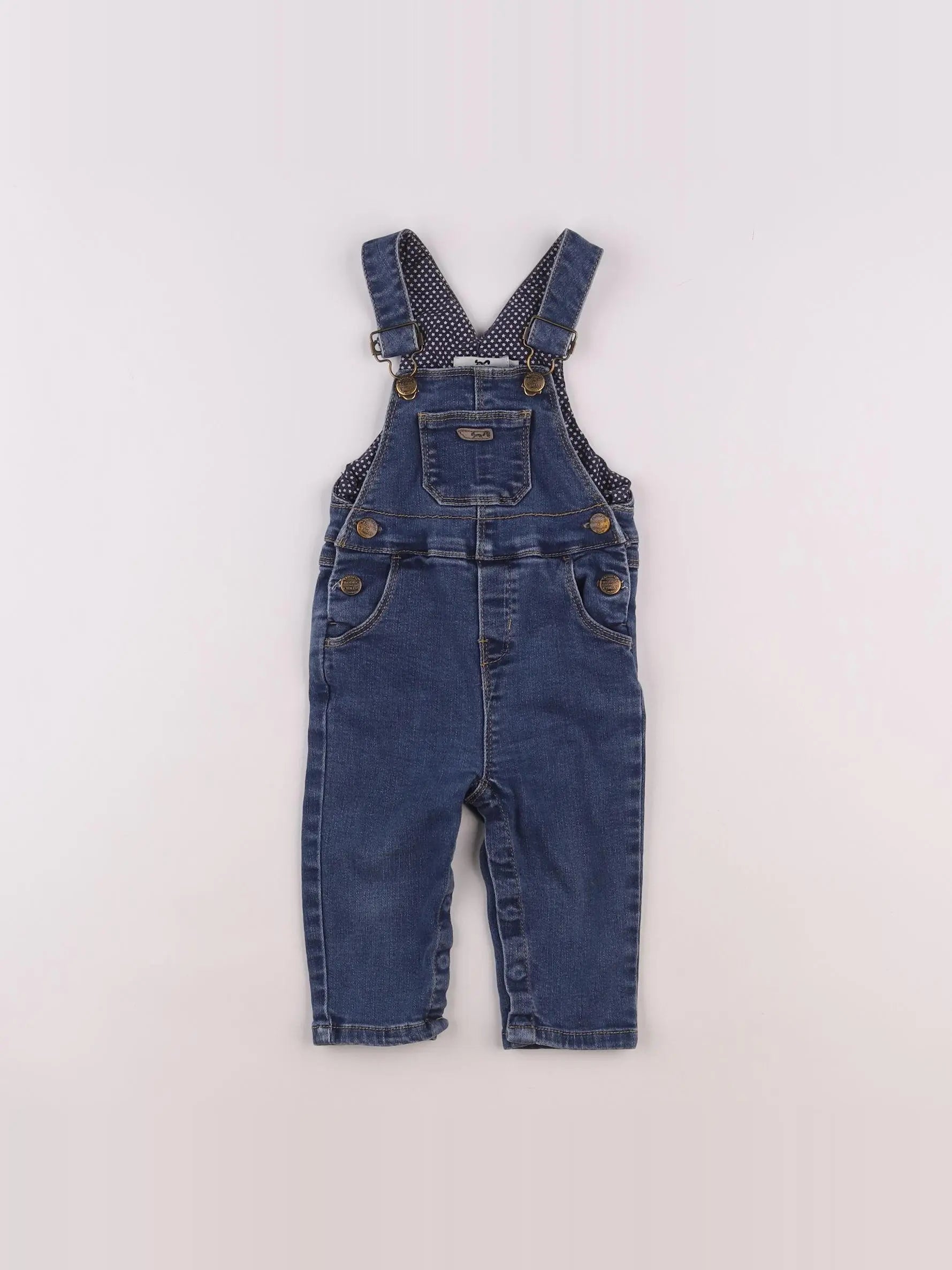 Cyrillus - salopette bleu - 12 mois