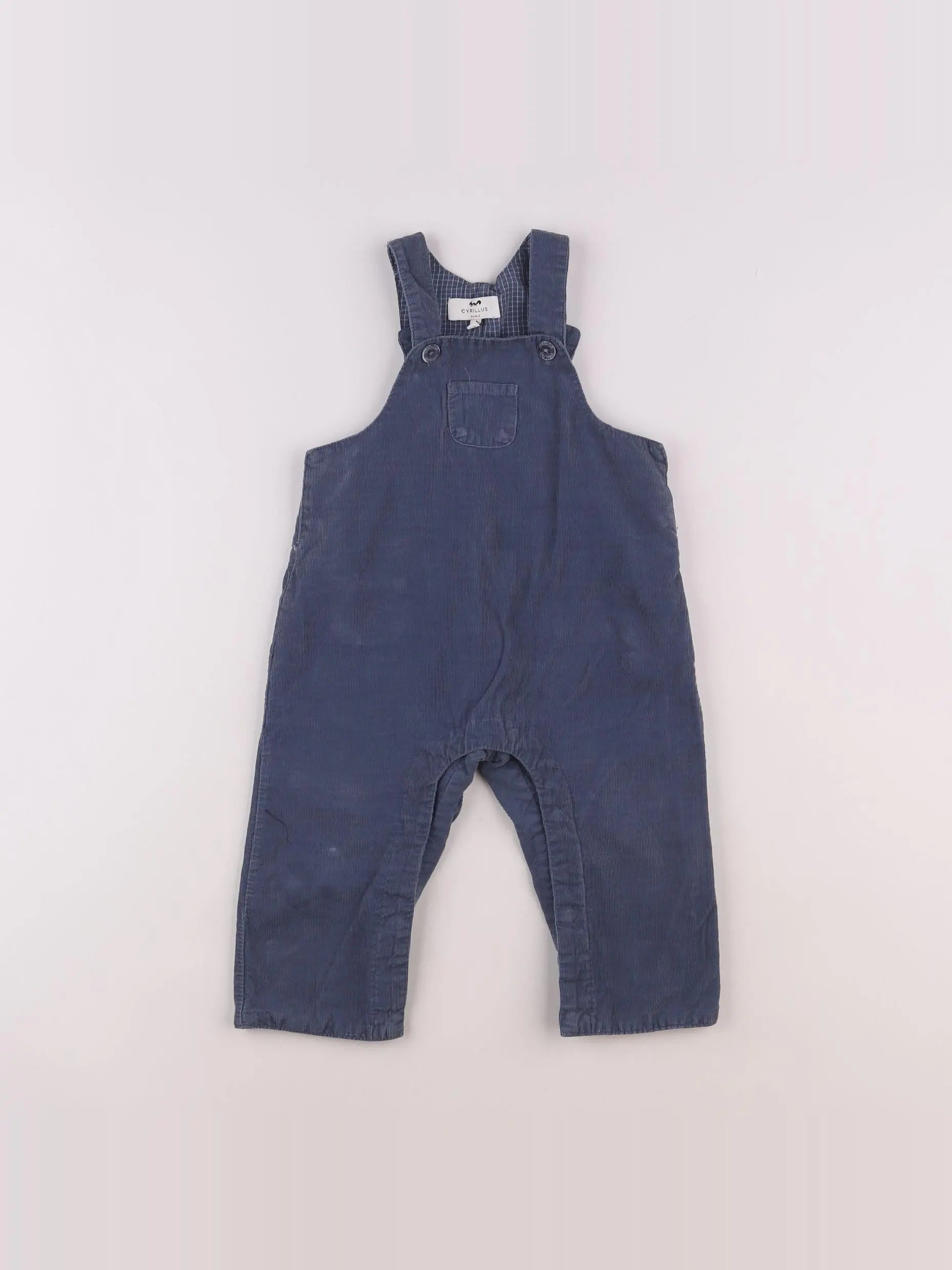 Cyrillus - salopette bleu - 12 mois