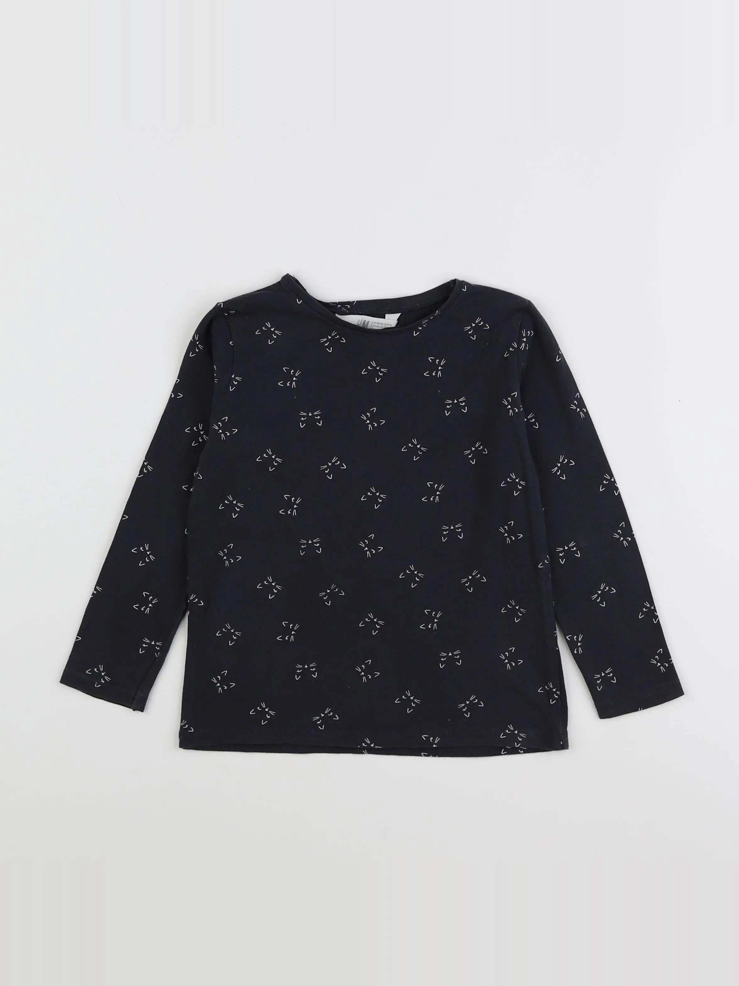 H&M - tee-shirt gris - 5/6 ans