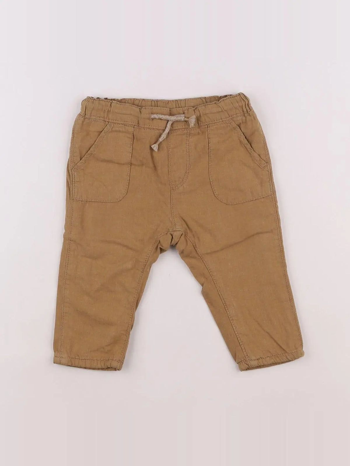 H&M - pantalon beige - 6/9 mois