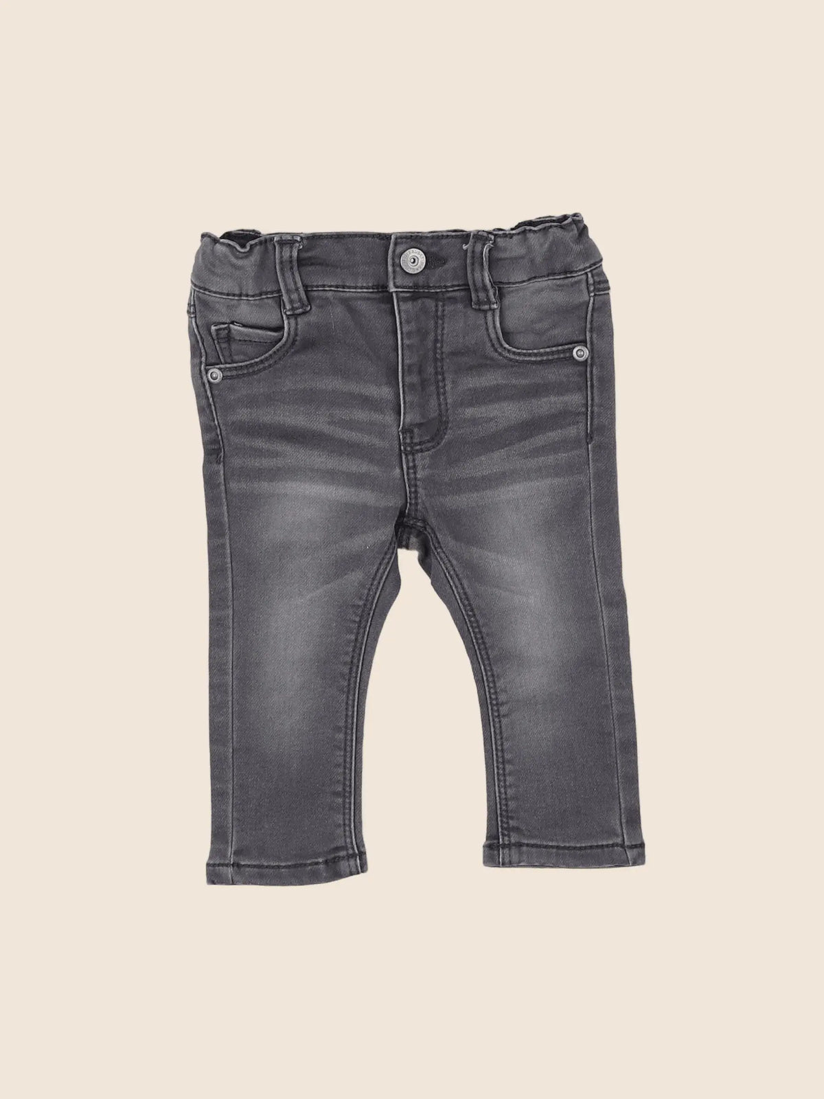 Vertbaudet - jean gris - 6 mois