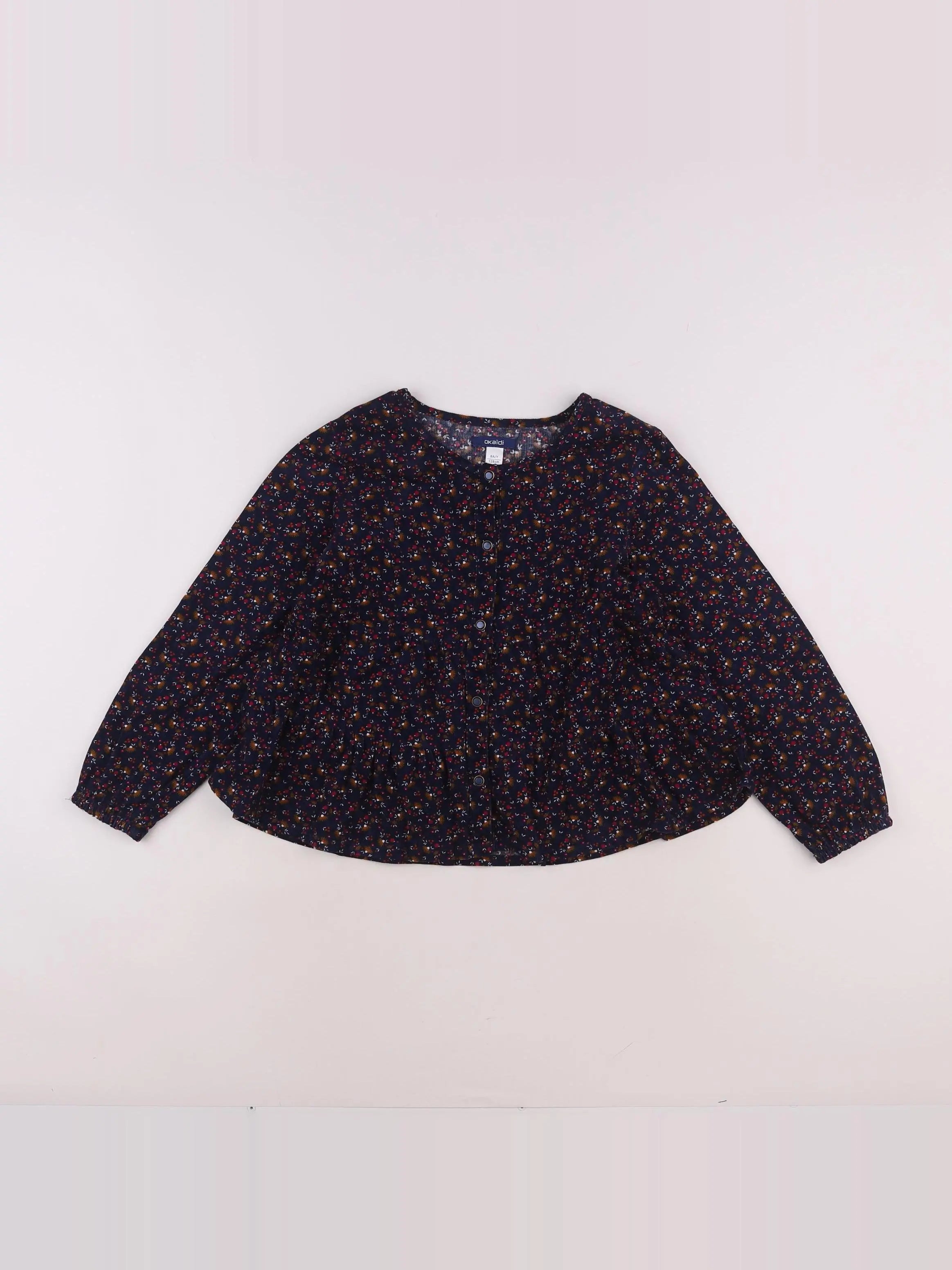 Okaidi - blouse bleu - 8 ans