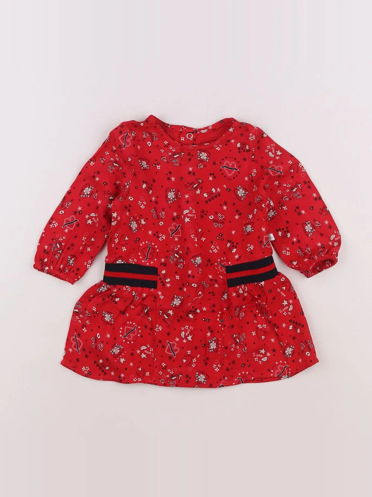 IKKS - robe rouge - 6 mois