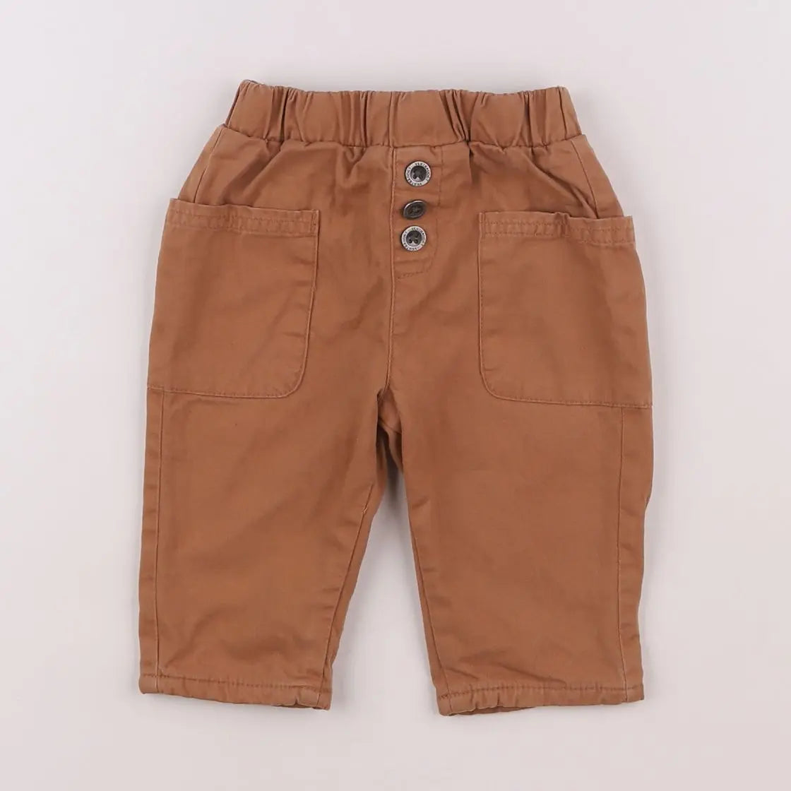 Vertbaudet - pantalon marron - 6 mois