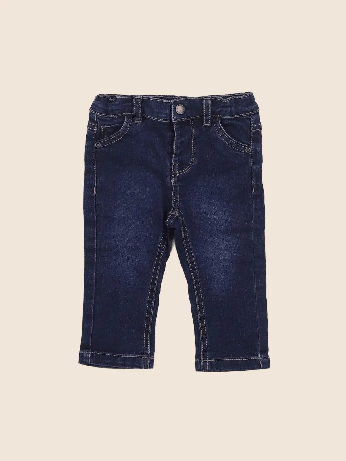 Vertbaudet - pantalon bleu - 9 mois
