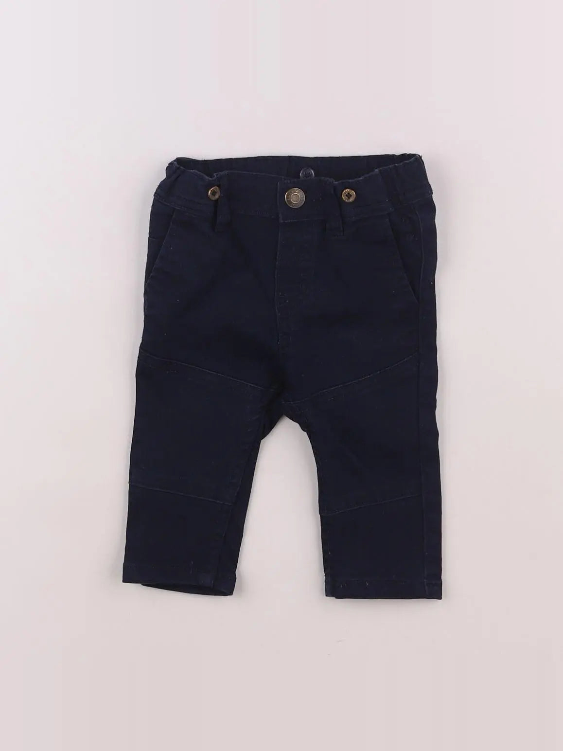 H&M - pantalon bleu - 4/6 mois