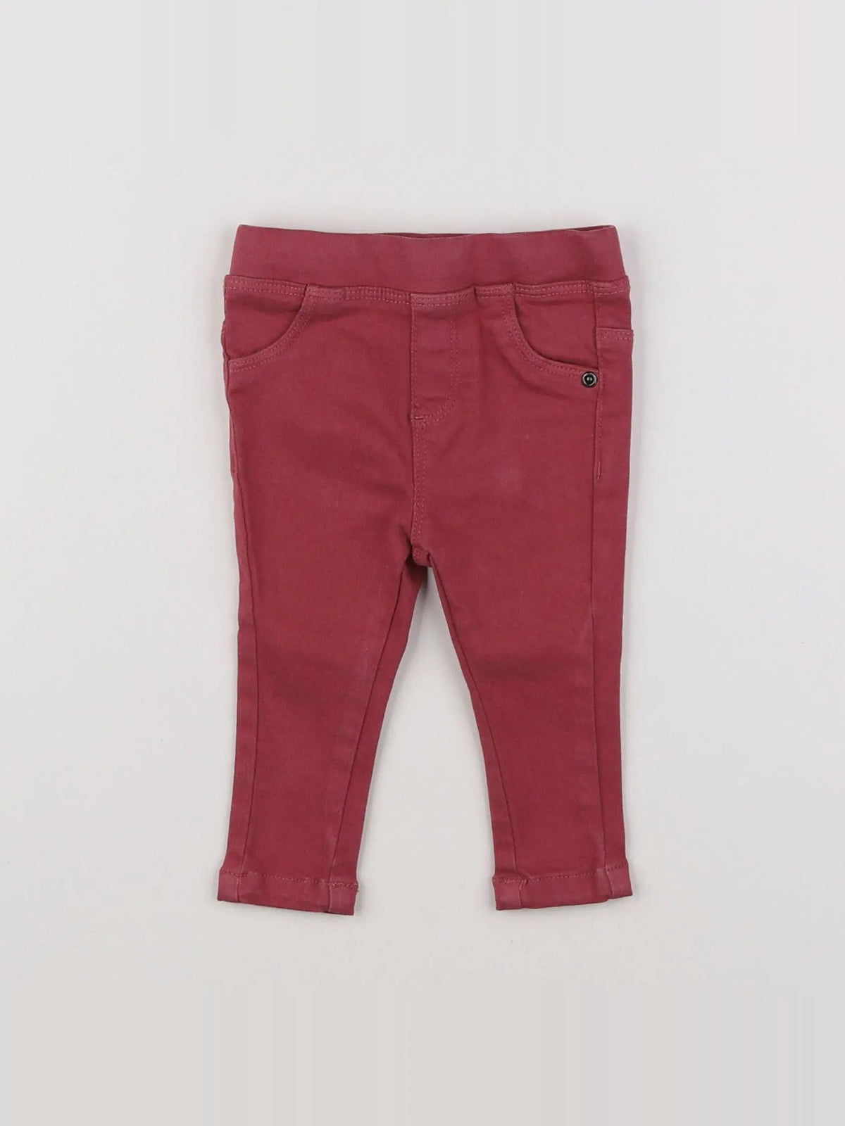 Vertbaudet - jegging rose - 9 mois