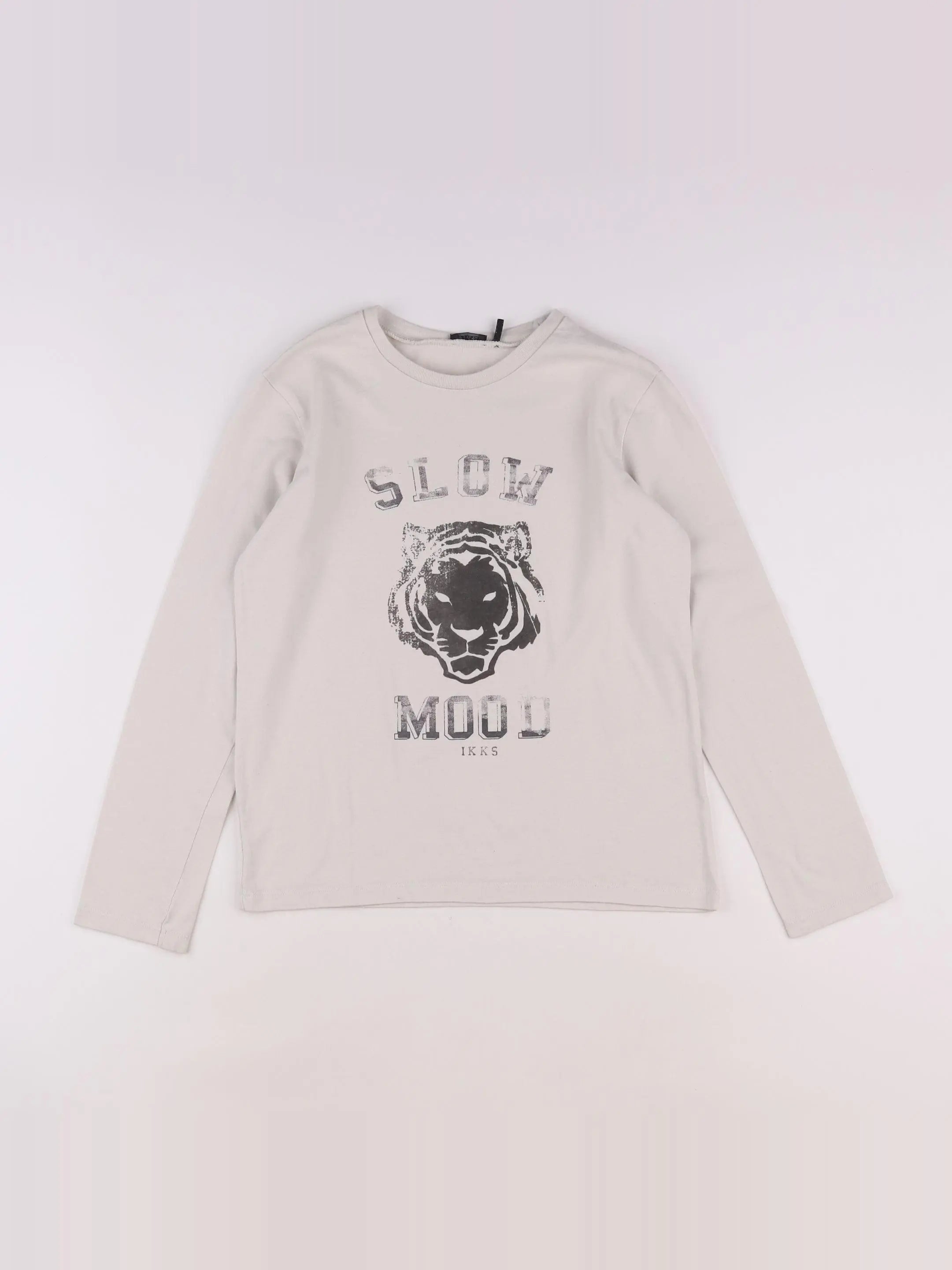 IKKS - tee-shirt beige - 10 ans