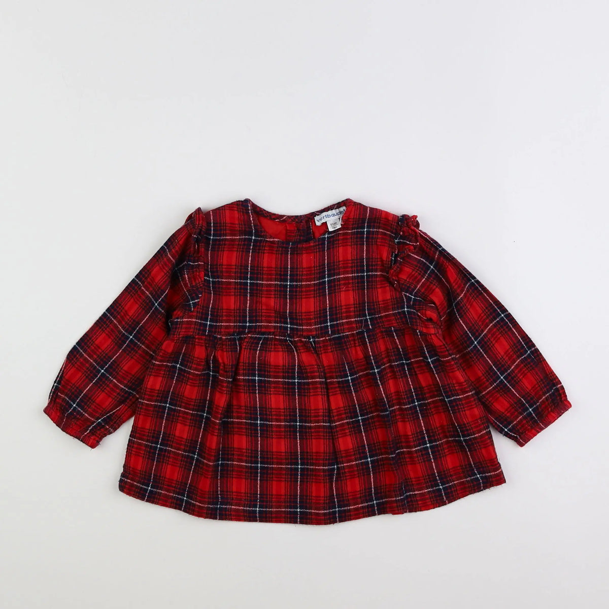Vertbaudet - blouse rouge - 18 mois