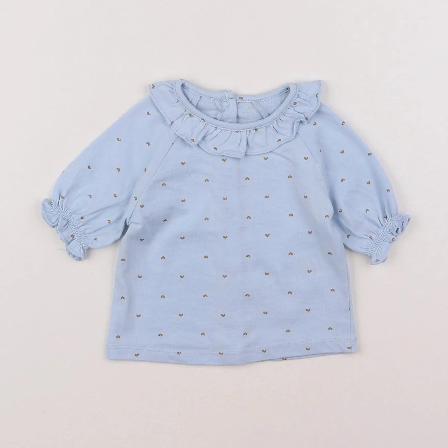 Vertbaudet - tee-shirt bleu - 6 mois