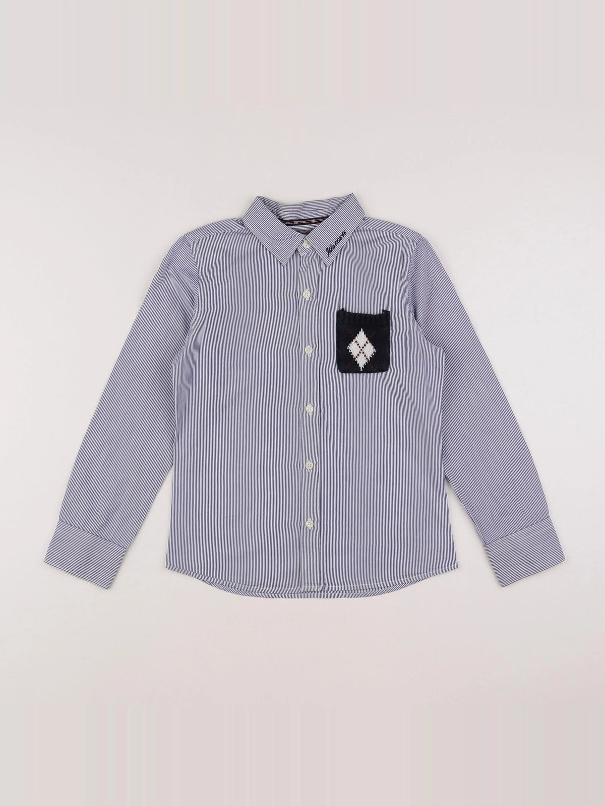 IKKS - chemise blanc, bleu - 8 ans