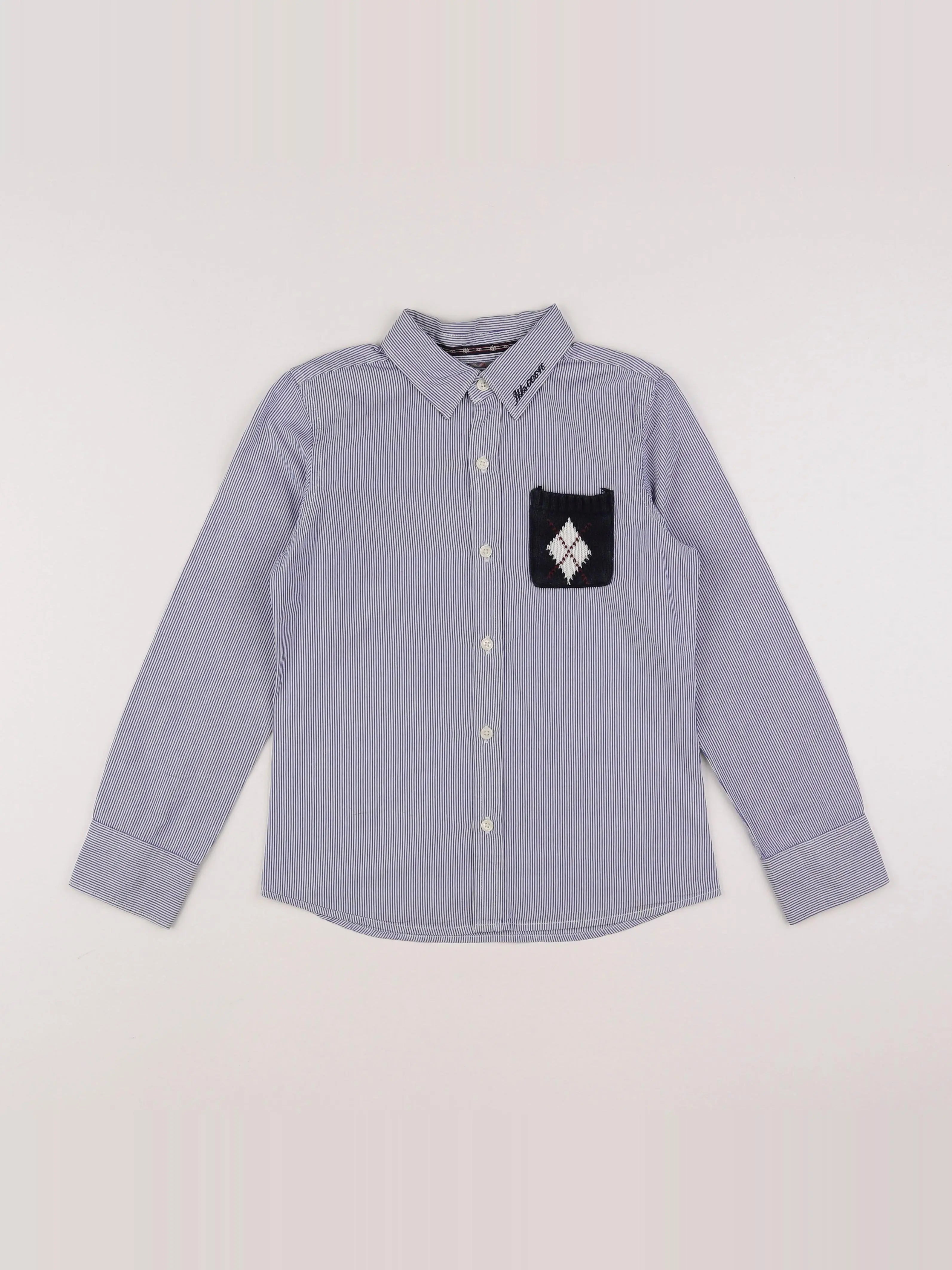 IKKS - chemise blanc, bleu - 8 ans