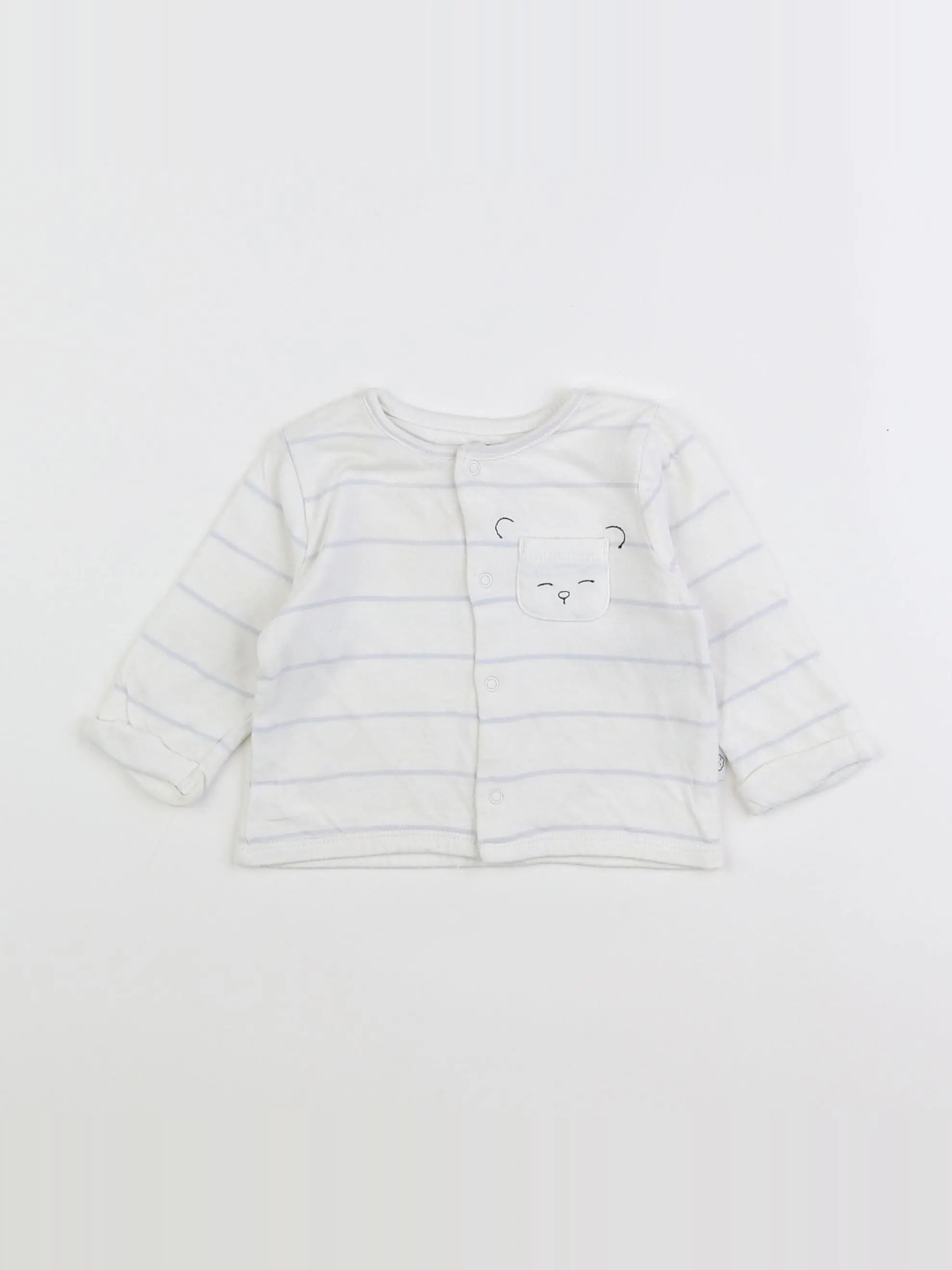 Petit Bateau - tee-shirt blanc - 6 mois