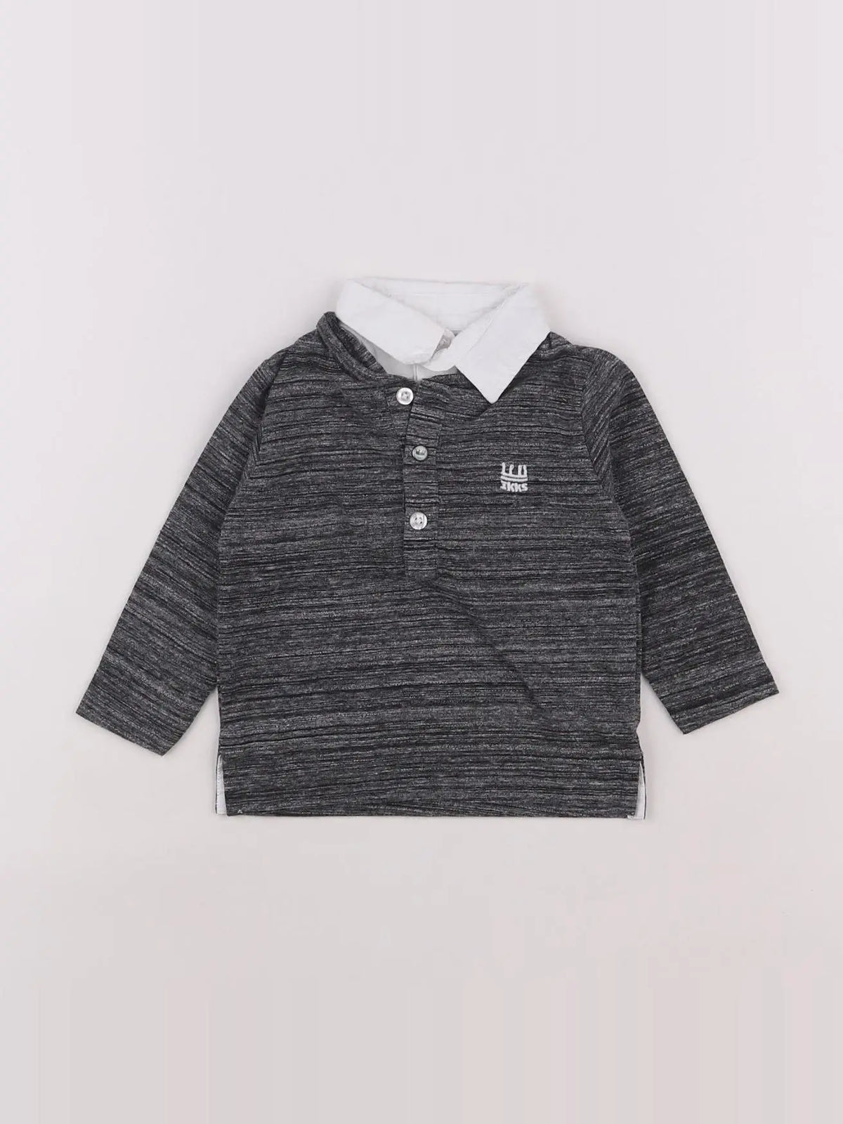 IKKS - polo gris - 6 mois