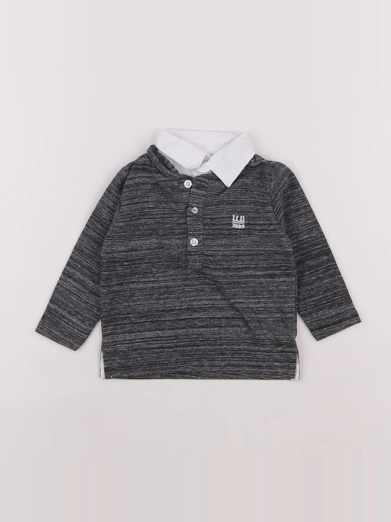 IKKS - polo gris - 6 mois