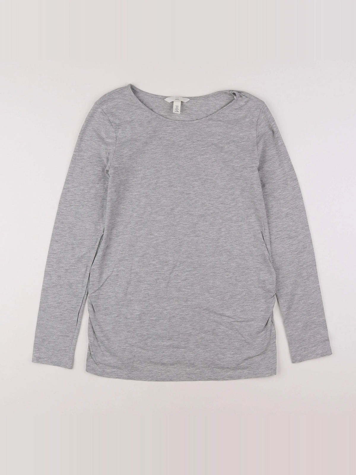 H&M - tee-shirt grossesse gris - 36 à 38