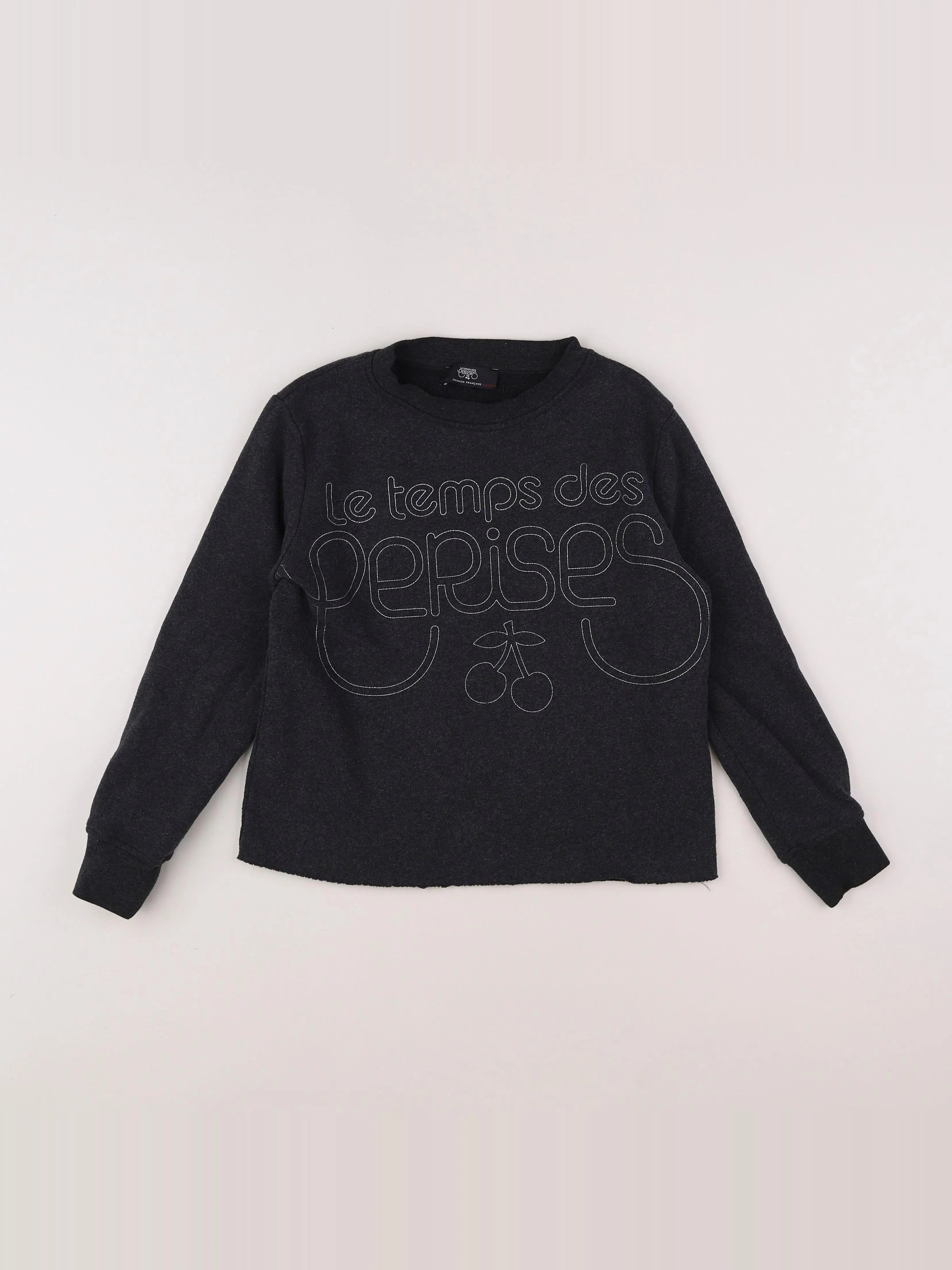 Le temps des cerises  - sweat gris - 10 ans