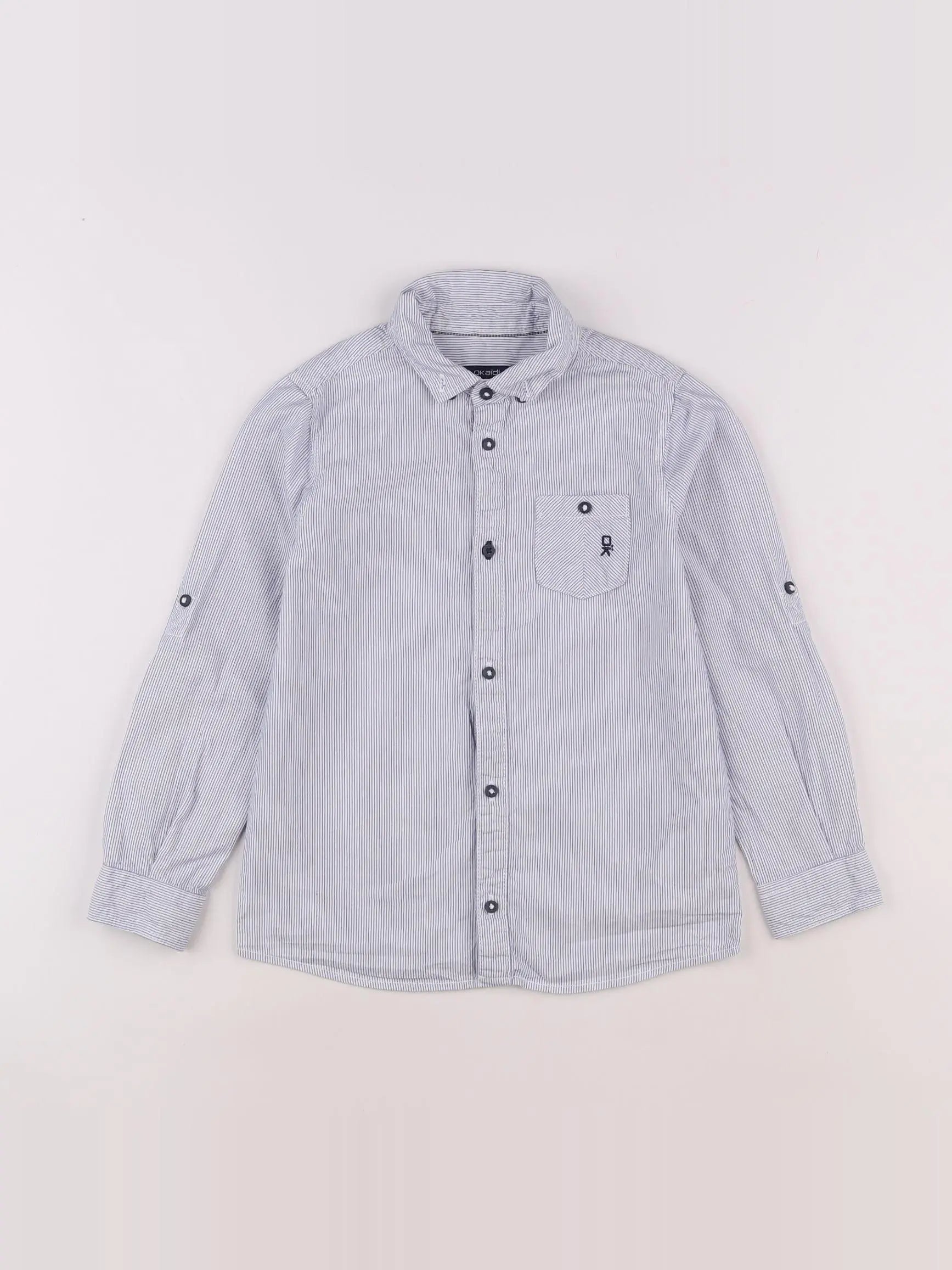 Okaidi - chemise bleu - 8 ans