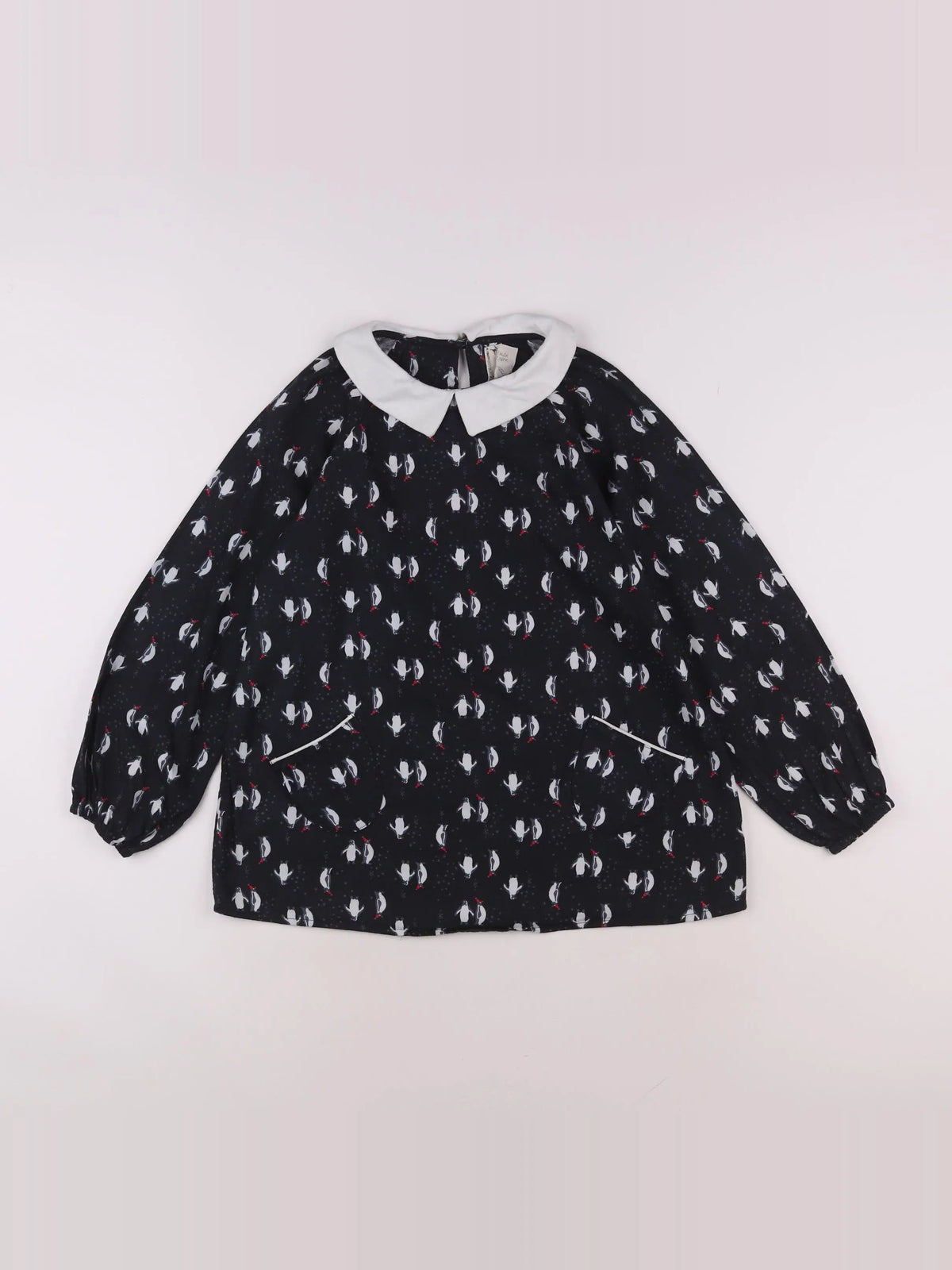 La Faute à Voltaire  - blouse bleu - 13/14 ans